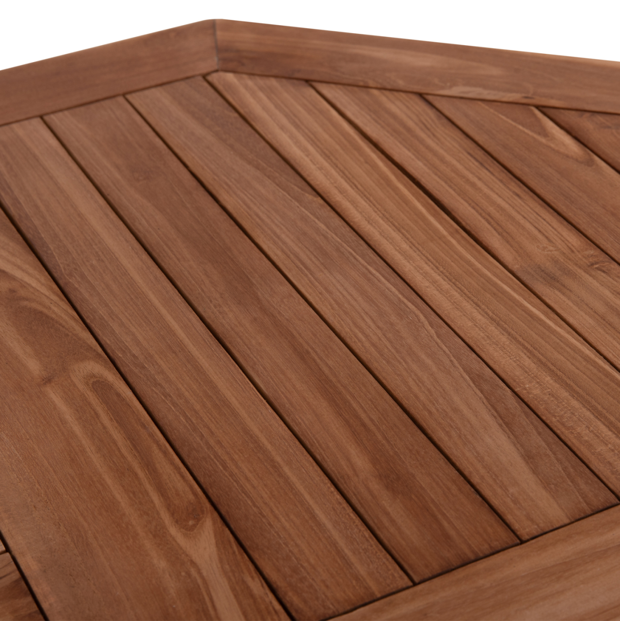 OUTDOOR FOLDABLE POLYGON DINING TABLE KARLIN HM6618 TEAK WOOD-NATURAL COLOR 120x120x75Hcm [6]
