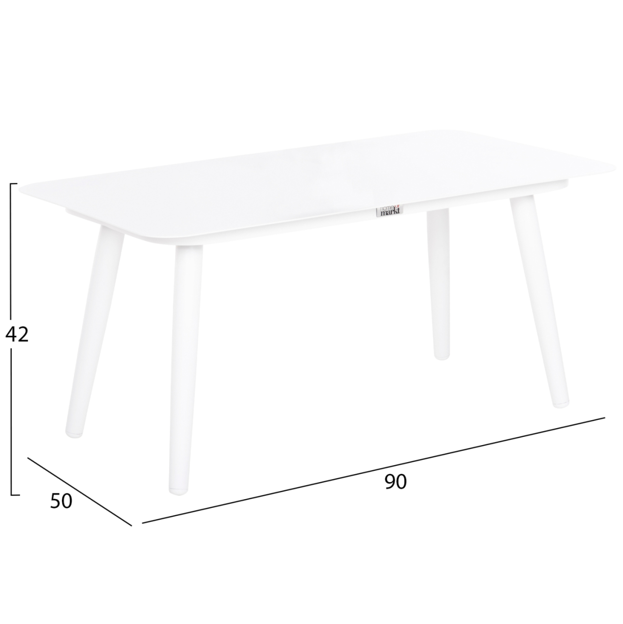 OUTDOOR LOUNGE 4PCS SET FREJA HM6057.01 ALUMINUM IN WHITE-PE RATTAN IN BEIGE-ANTHRACITE CUSHIONS [4]
