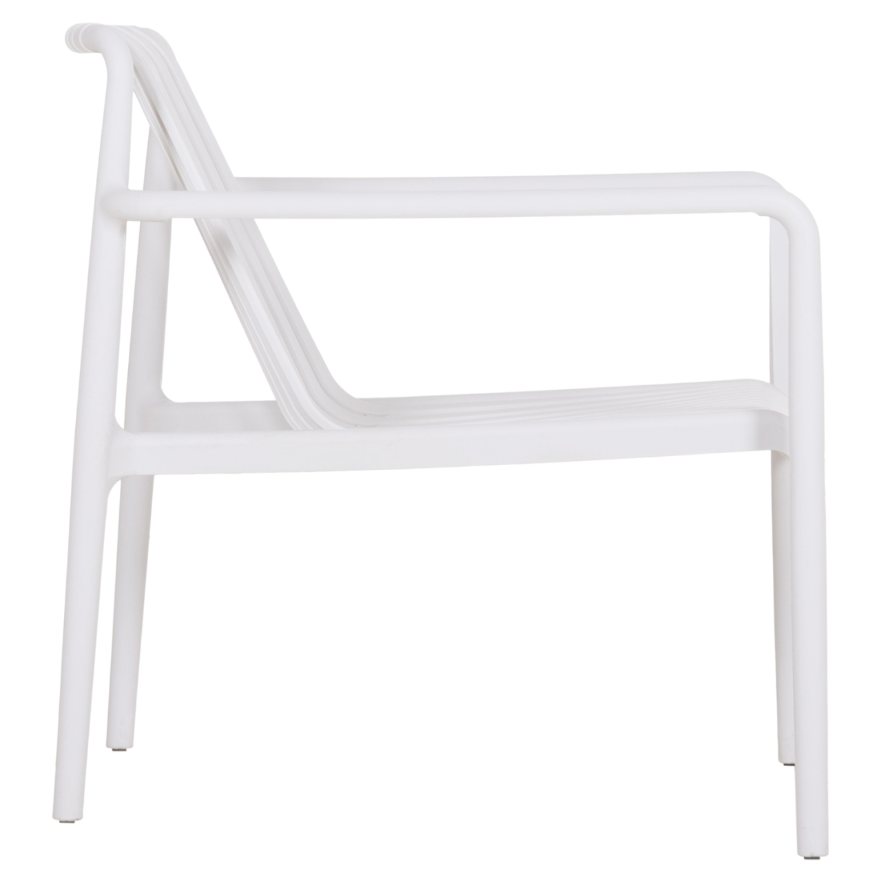 OUTDOOR LOUNGE ARMCHAIR MALEN HM6626.01 WHITE POLYPROPYLENE 67x75x75Hcm [4]