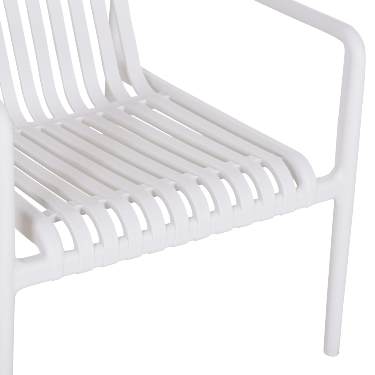 OUTDOOR LOUNGE ARMCHAIR MALEN HM6626.01 WHITE POLYPROPYLENE 67x75x75Hcm [8]