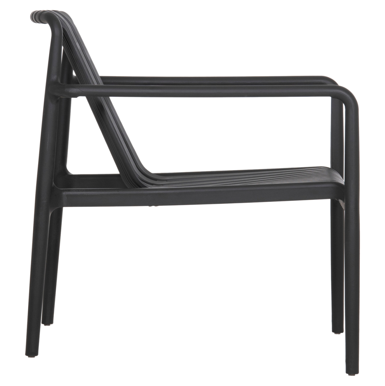 OUTDOOR LOUNGE ARMCHAIR MALEN HM6626.02 BLACK POLYPROPYLENE 67x75x75Hcm [4]
