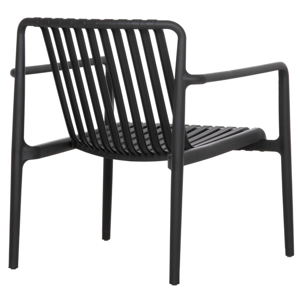 OUTDOOR LOUNGE ARMCHAIR MALEN HM6626.02 BLACK POLYPROPYLENE 67x75x75Hcm [5]