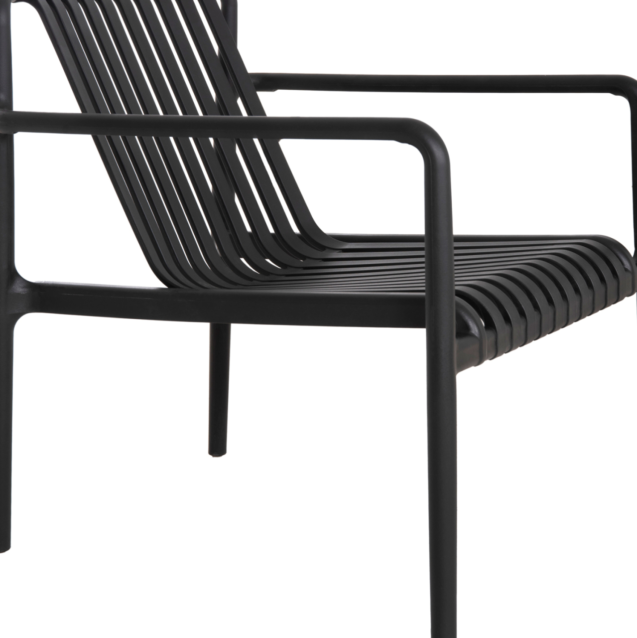 OUTDOOR LOUNGE ARMCHAIR MALEN HM6626.02 BLACK POLYPROPYLENE 67x75x75Hcm [9]