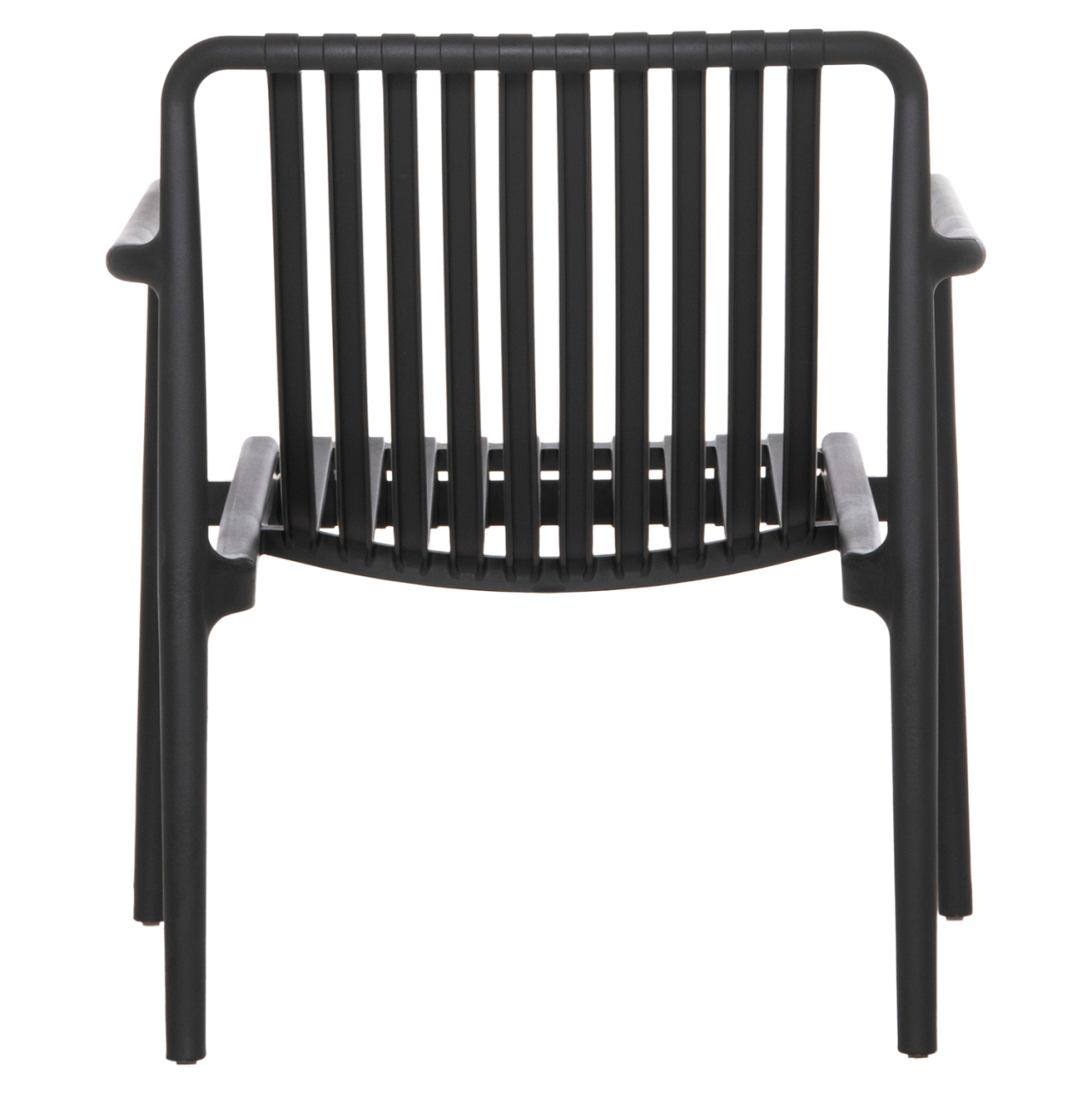 OUTDOOR LOUNGE ARMCHAIR MALEN HM6626.02 BLACK POLYPROPYLENE 67x75x75Hcm [6]