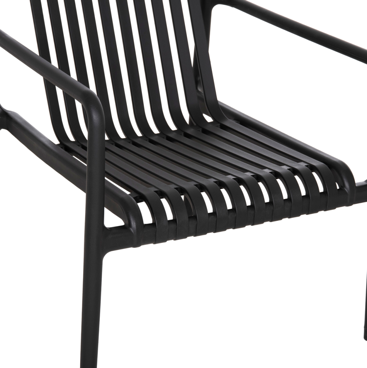 OUTDOOR LOUNGE ARMCHAIR MALEN HM6626.02 BLACK POLYPROPYLENE 67x75x75Hcm [8]