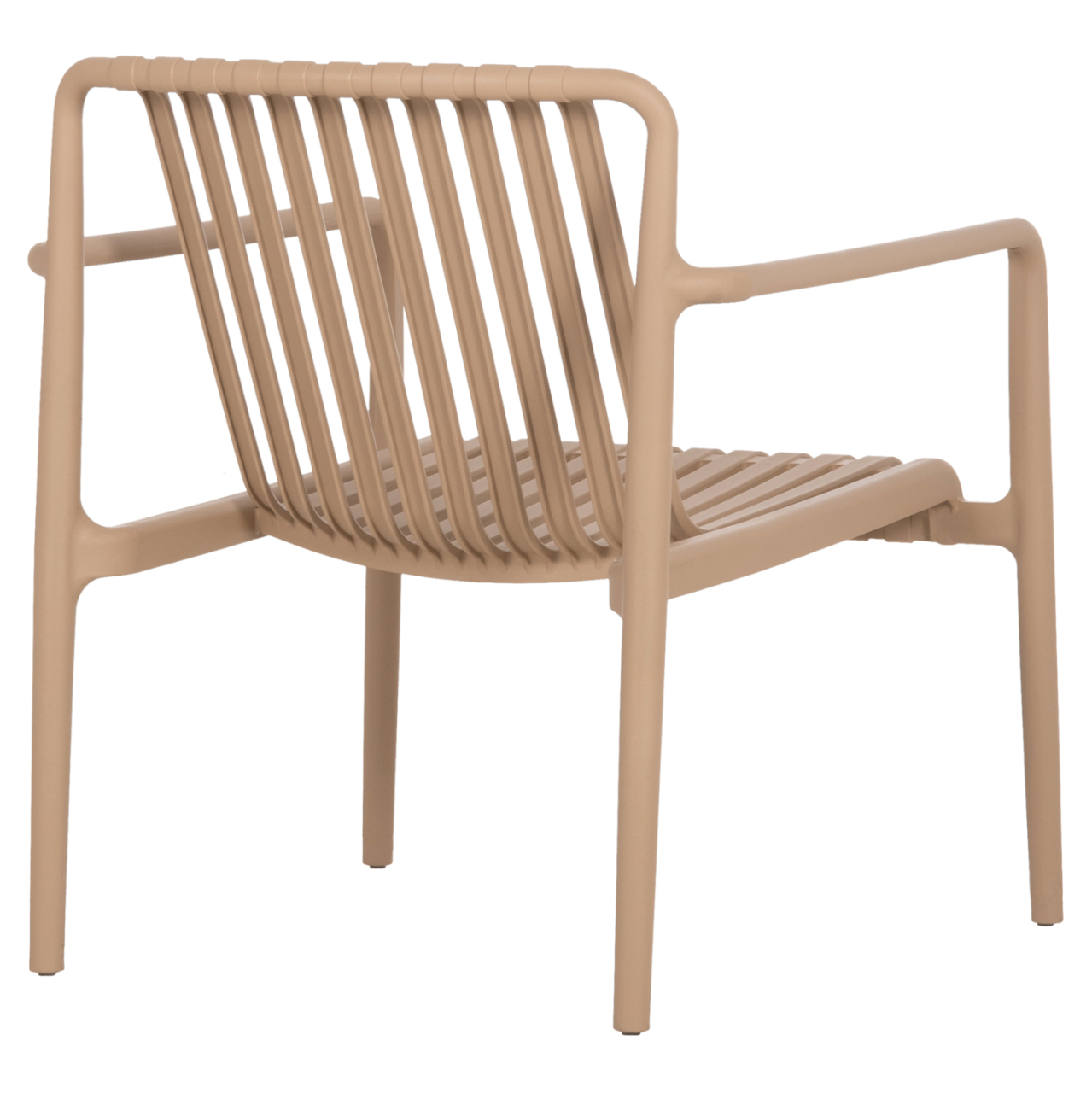 OUTDOOR LOUNGE ARMCHAIR MALEN HM6626.04 CAPPUCCINO POLYPROPYLENE 67x75x75Hcm [5]