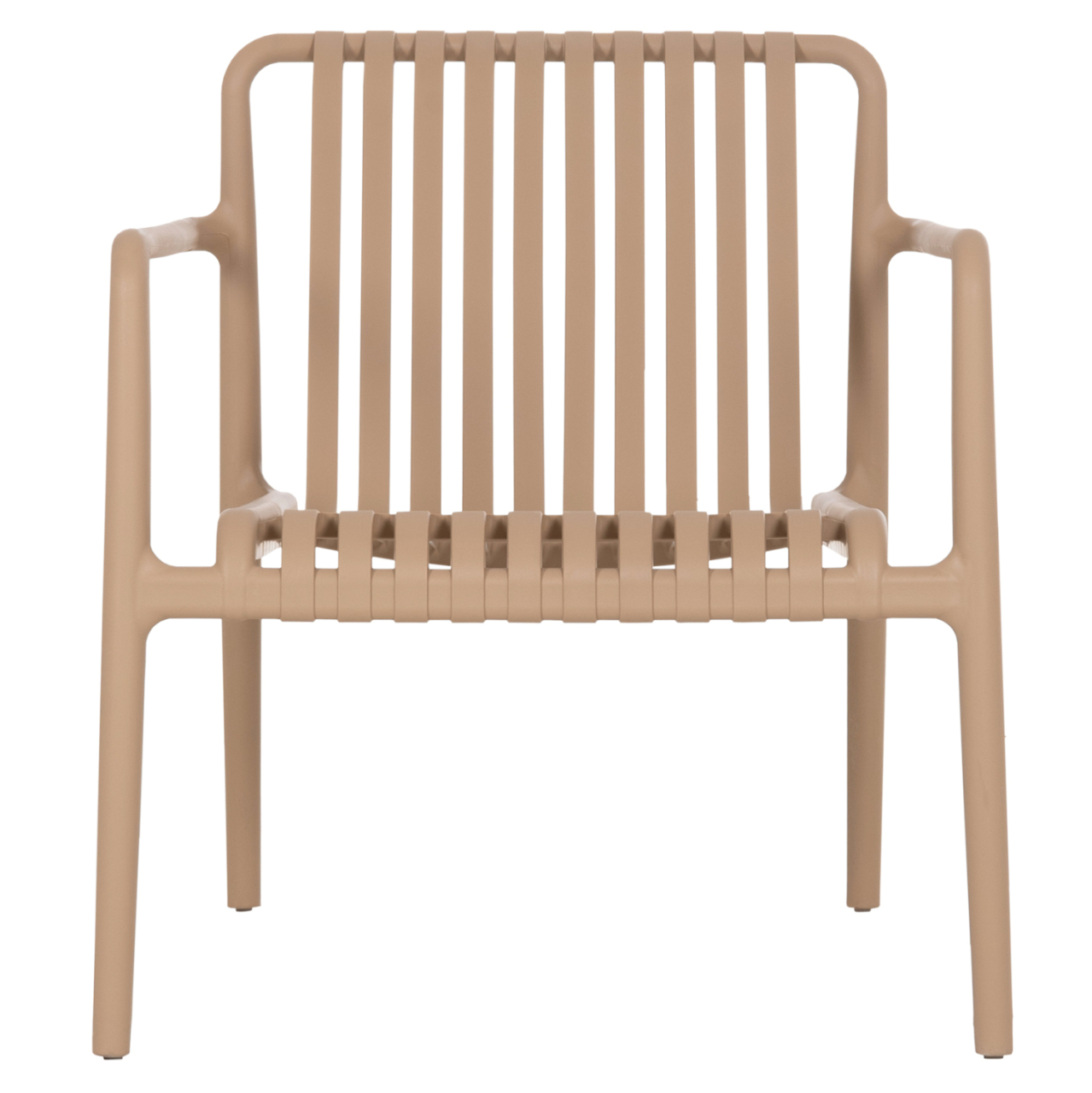 OUTDOOR LOUNGE ARMCHAIR MALEN HM6626.04 CAPPUCCINO POLYPROPYLENE 67x75x75Hcm [3]