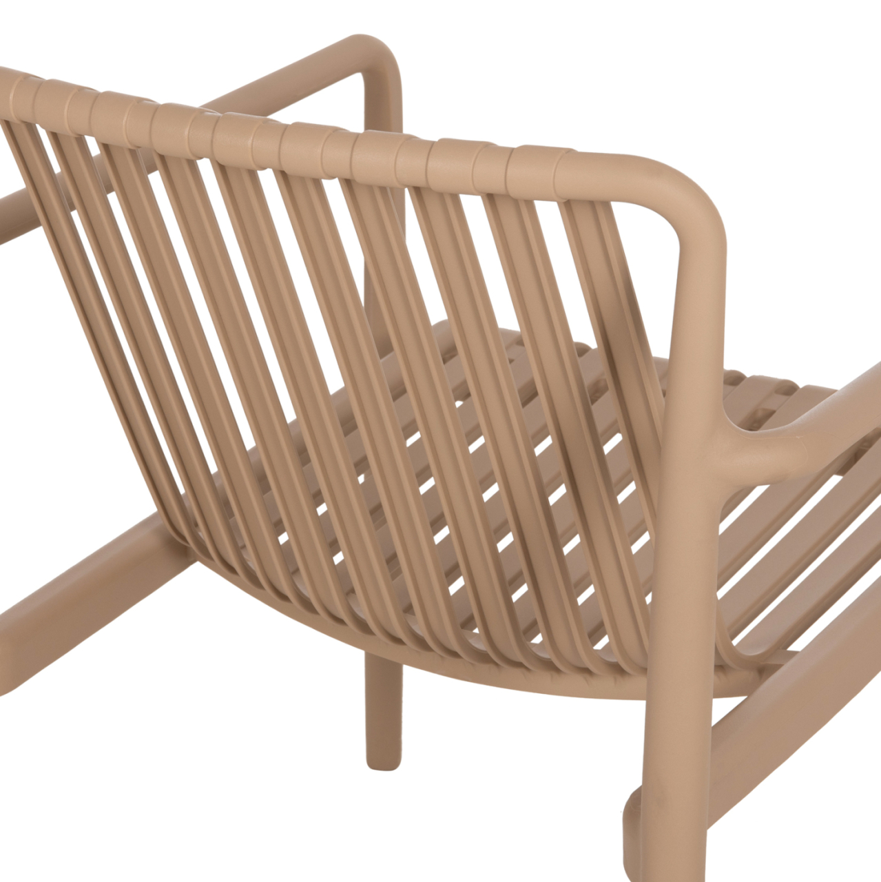 OUTDOOR LOUNGE ARMCHAIR MALEN HM6626.04 CAPPUCCINO POLYPROPYLENE 67x75x75Hcm [10]