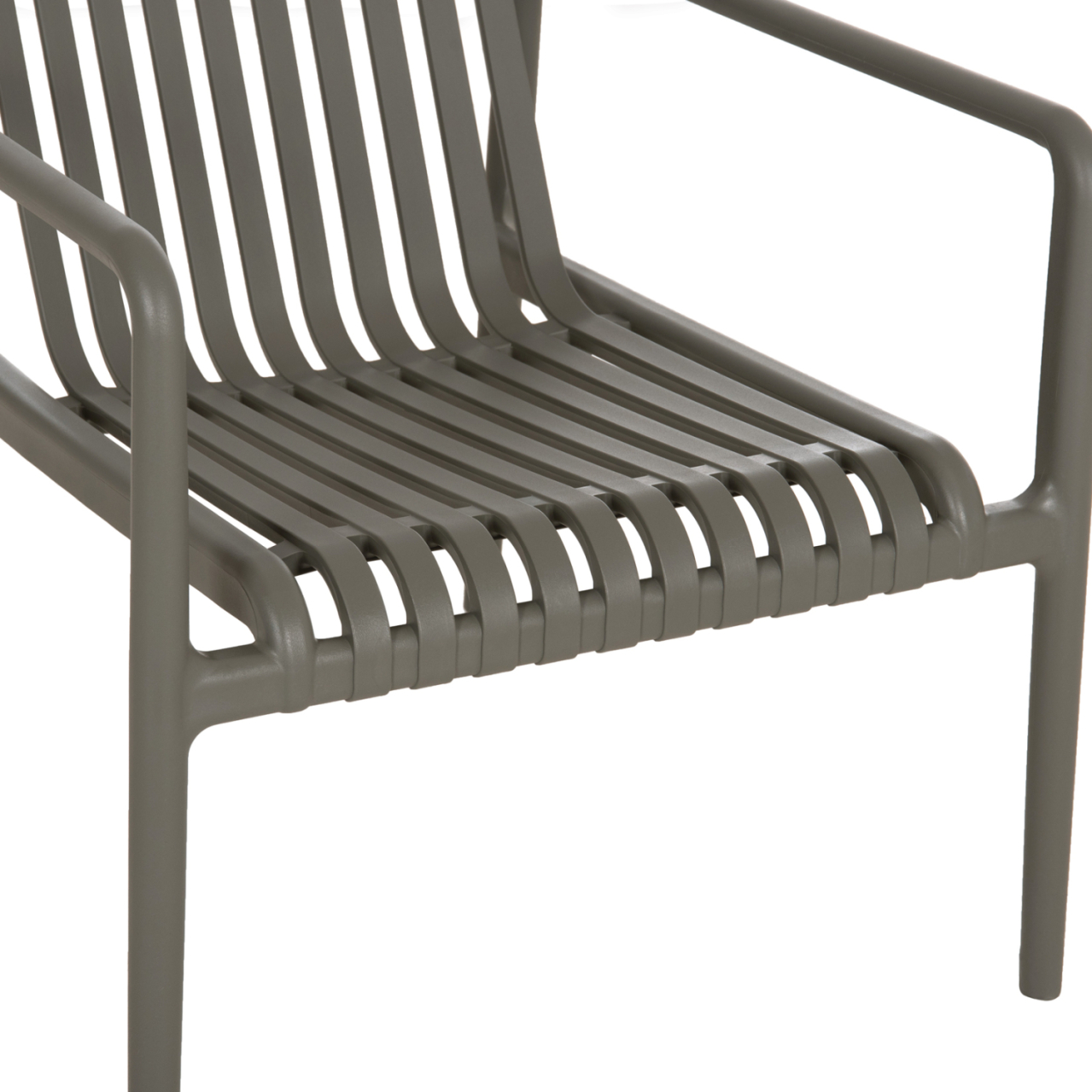 OUTDOOR LOUNGE ARMCHAIR MALEN HM6626.05 OLIVE GREEN POLYPROPYLENE 67x75x75Hcm [8]