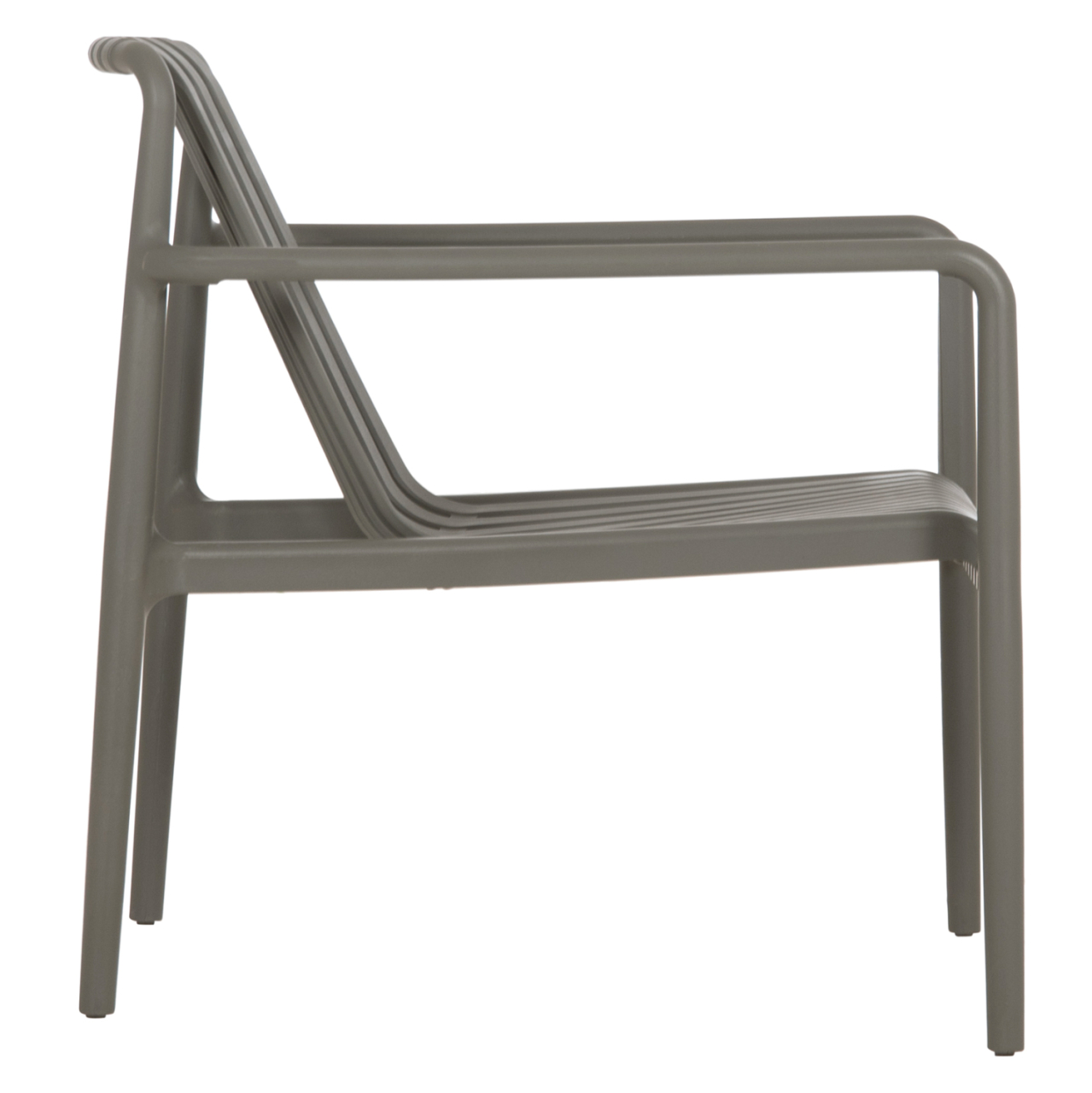 OUTDOOR LOUNGE ARMCHAIR MALEN HM6626.05 OLIVE GREEN POLYPROPYLENE 67x75x75Hcm [4]