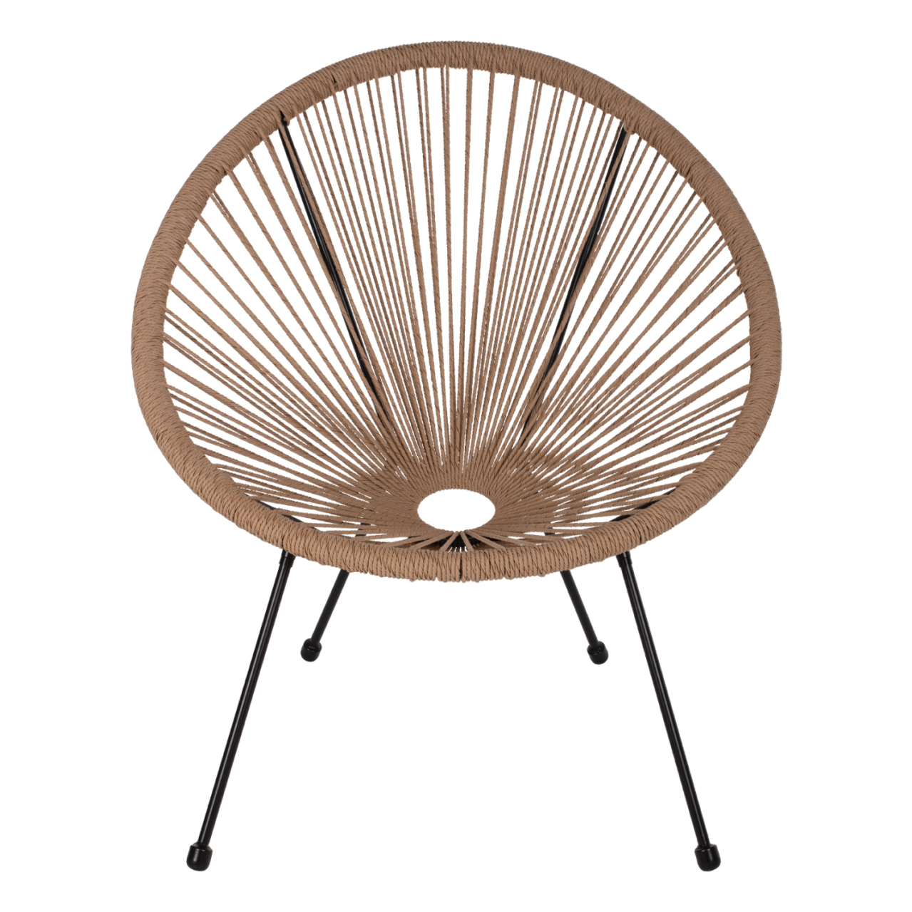 OUTDOOR LOUNGE SET 3PCS ACAPULCO HM21100 TWISTED WICKER-METAL [4]
