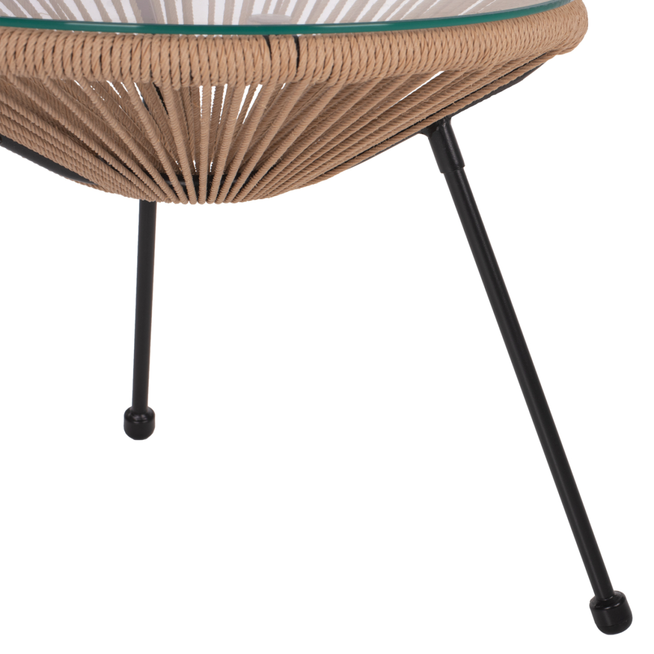 OUTDOOR LOUNGE SET 3PCS ACAPULCO HM21100 TWISTED WICKER-METAL [8]