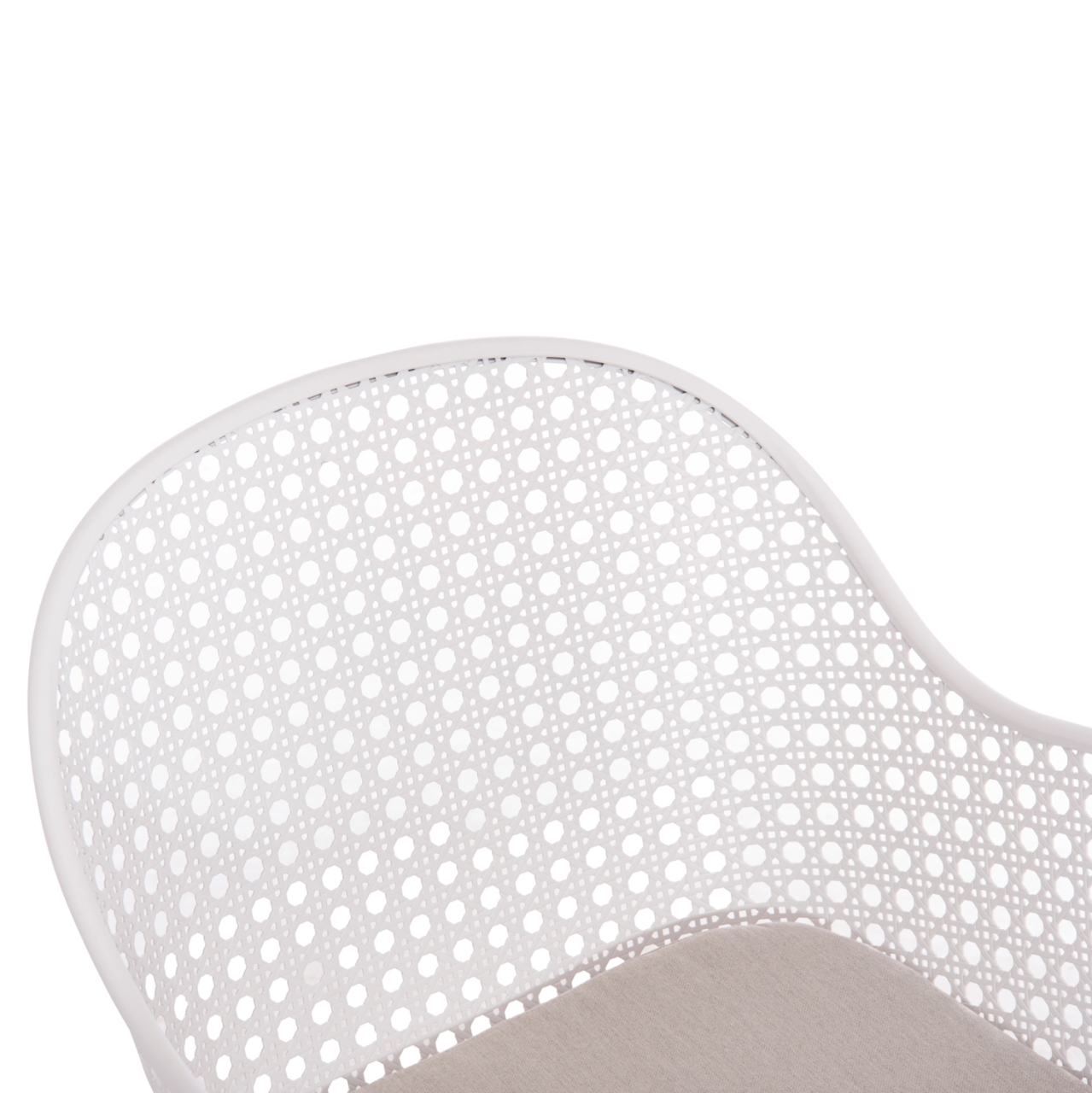OUTDOOR LOUNGE SET 3PCS OREGO HM21107.02 ALUMINUM and METAL IN WHITE COLOR [6]