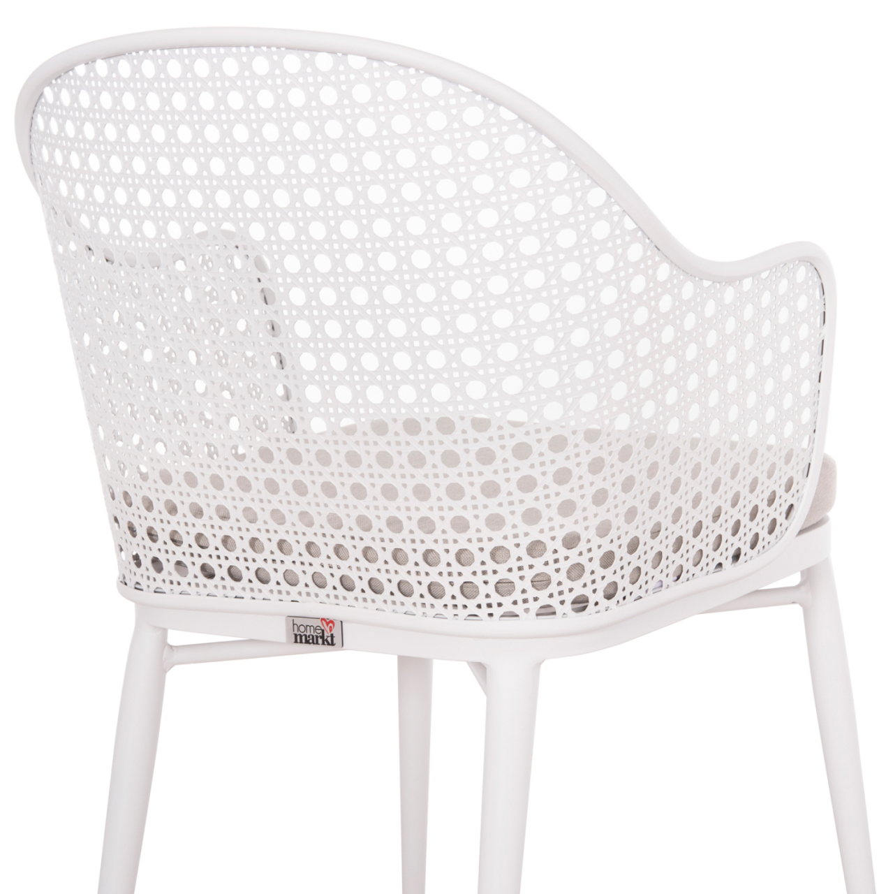 OUTDOOR LOUNGE SET 3PCS OREGO HM21107.02 ALUMINUM and METAL IN WHITE COLOR [7]