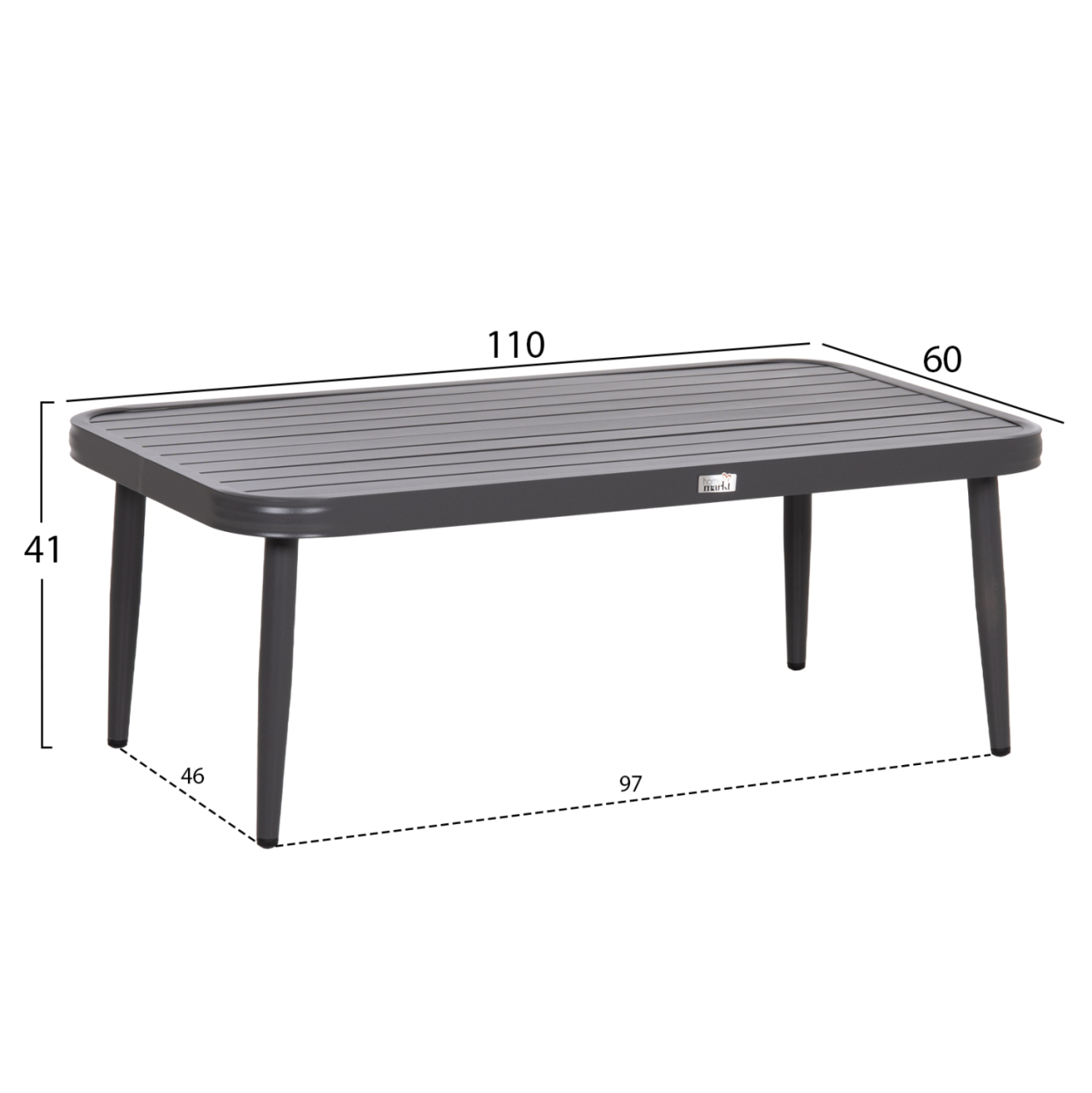 OUTDOOR LOUNGE SET 4-SEAT WILLA HM6505.01 ALUMINUM-ROPE-CUSHIONS IN GREY [4]
