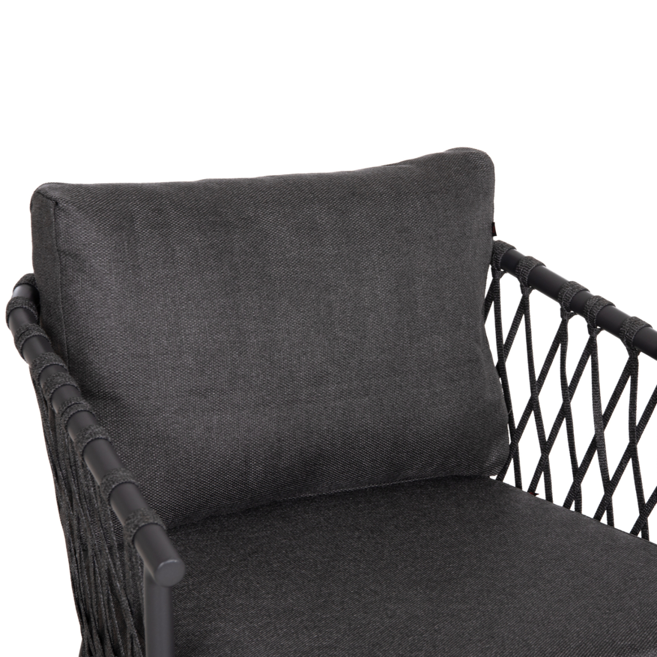 OUTDOOR LOUNGE SET 4-SEAT WILLA HM6505.01 ALUMINUM-ROPE-CUSHIONS IN GREY [7]