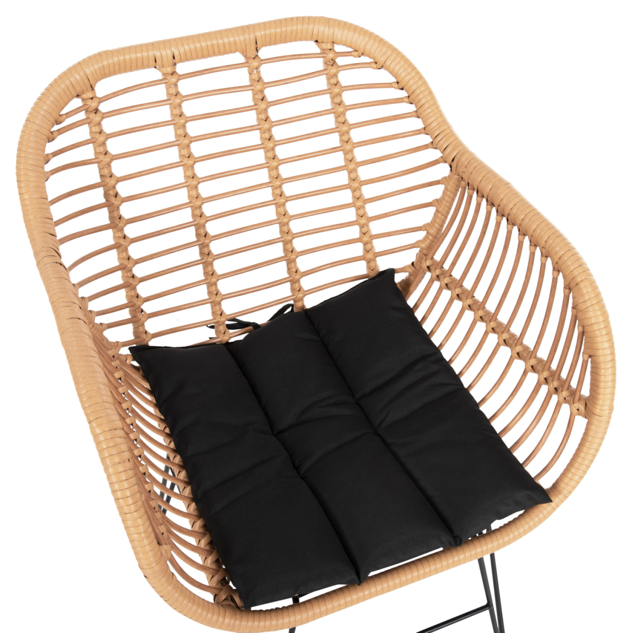OUTDOOR LOUNGE SET 4PCS ALLEGRA HM21052 WICKER-METAL [5]