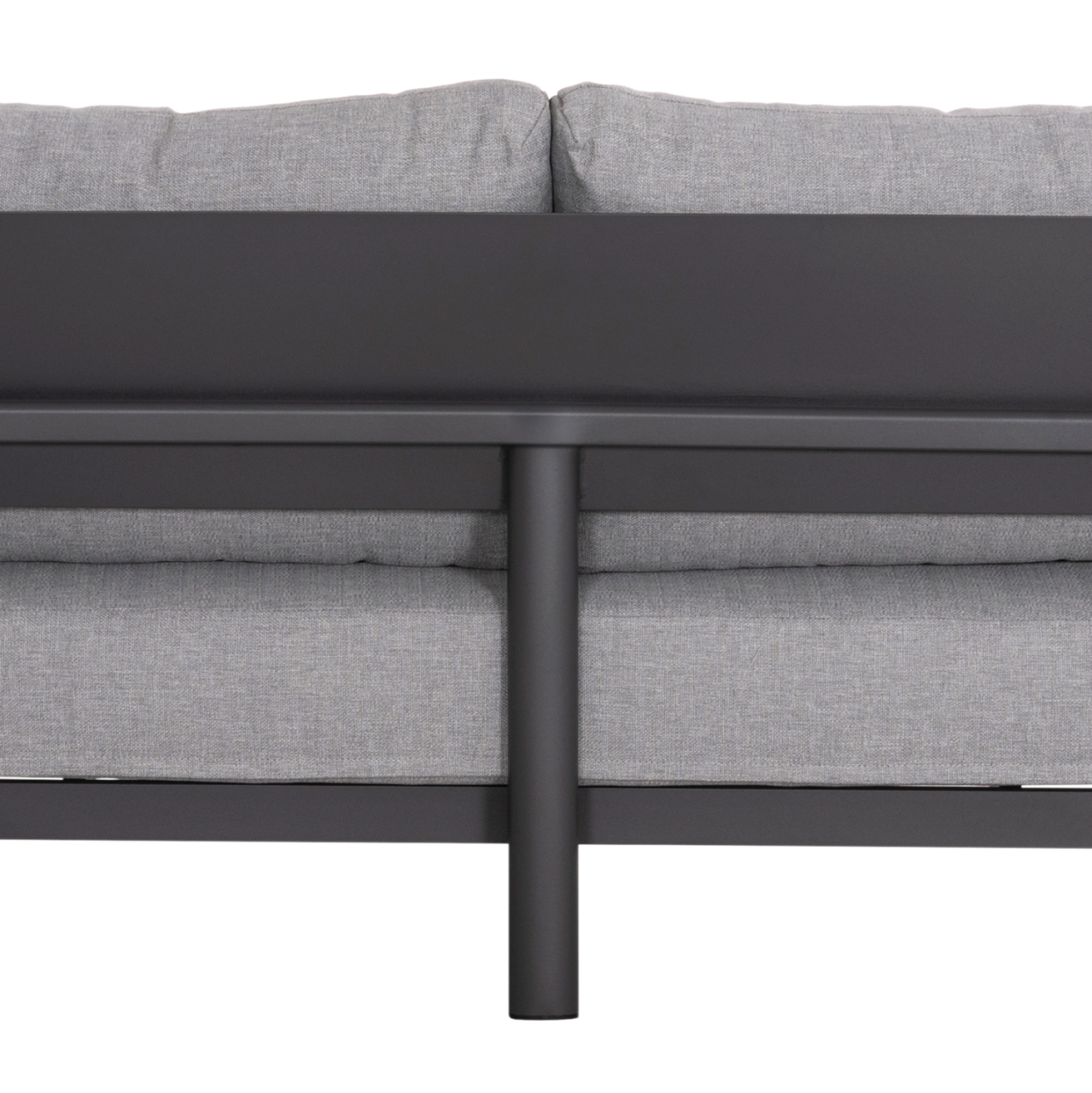 OUTDOOR LOUNGE SET 4PCS ELARA HM6195.01 DARK GREY ALUMINUM-GREY OLEFIN-TEAK WOOD [6]