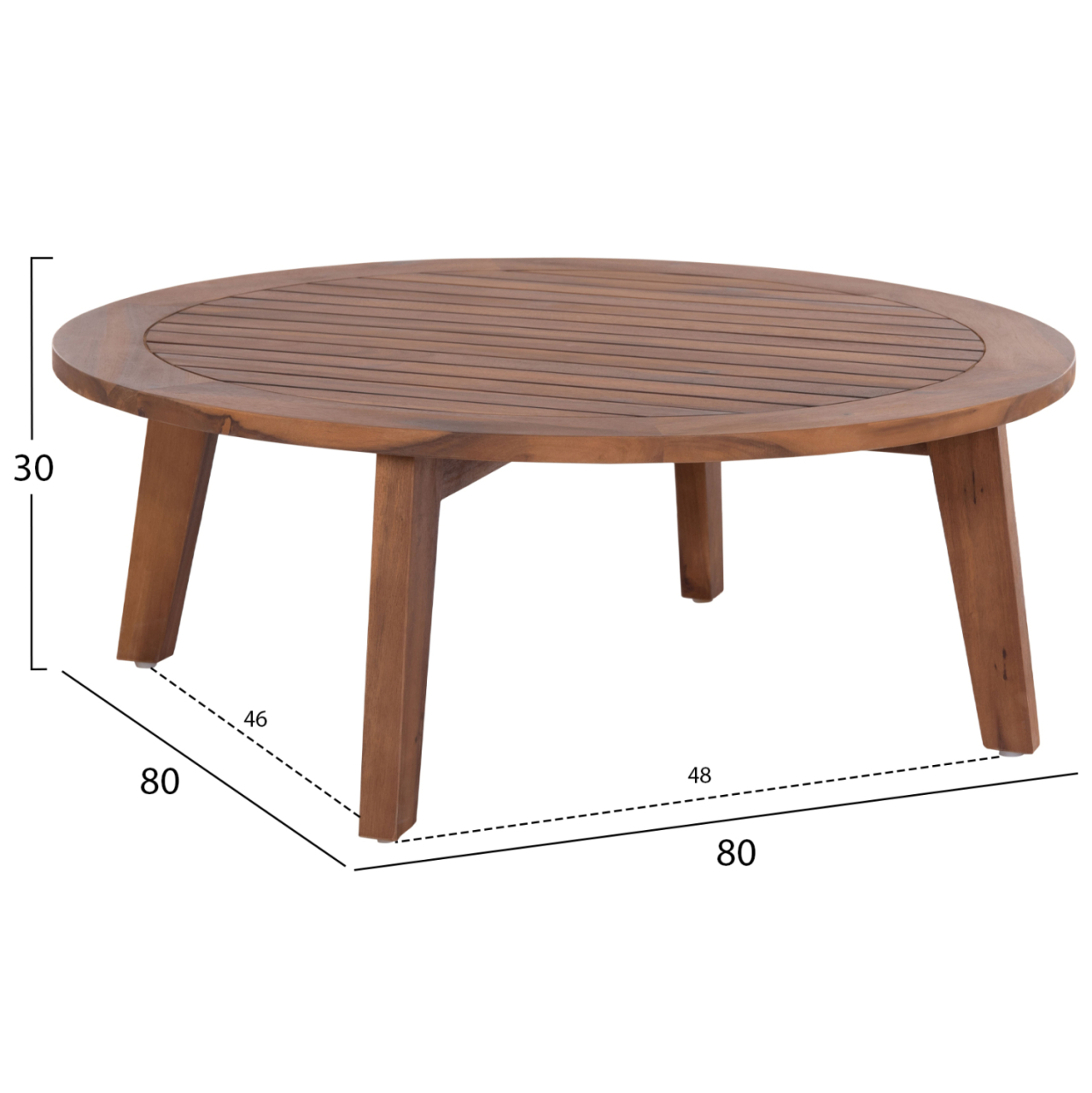 OUTDOOR LOUNGE SET 4PCS HARRA HM6236 ACACIA WOOD IN NATURAL--CUSHIONS IN GREY [4]