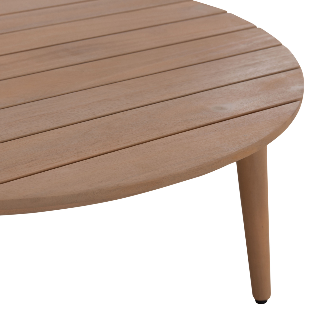 OUTDOOR LOUNGE SET 4PCS KANU HM6416 ACACIA WOOD-METAL FRAME-ROPE -- BEIGE [10]