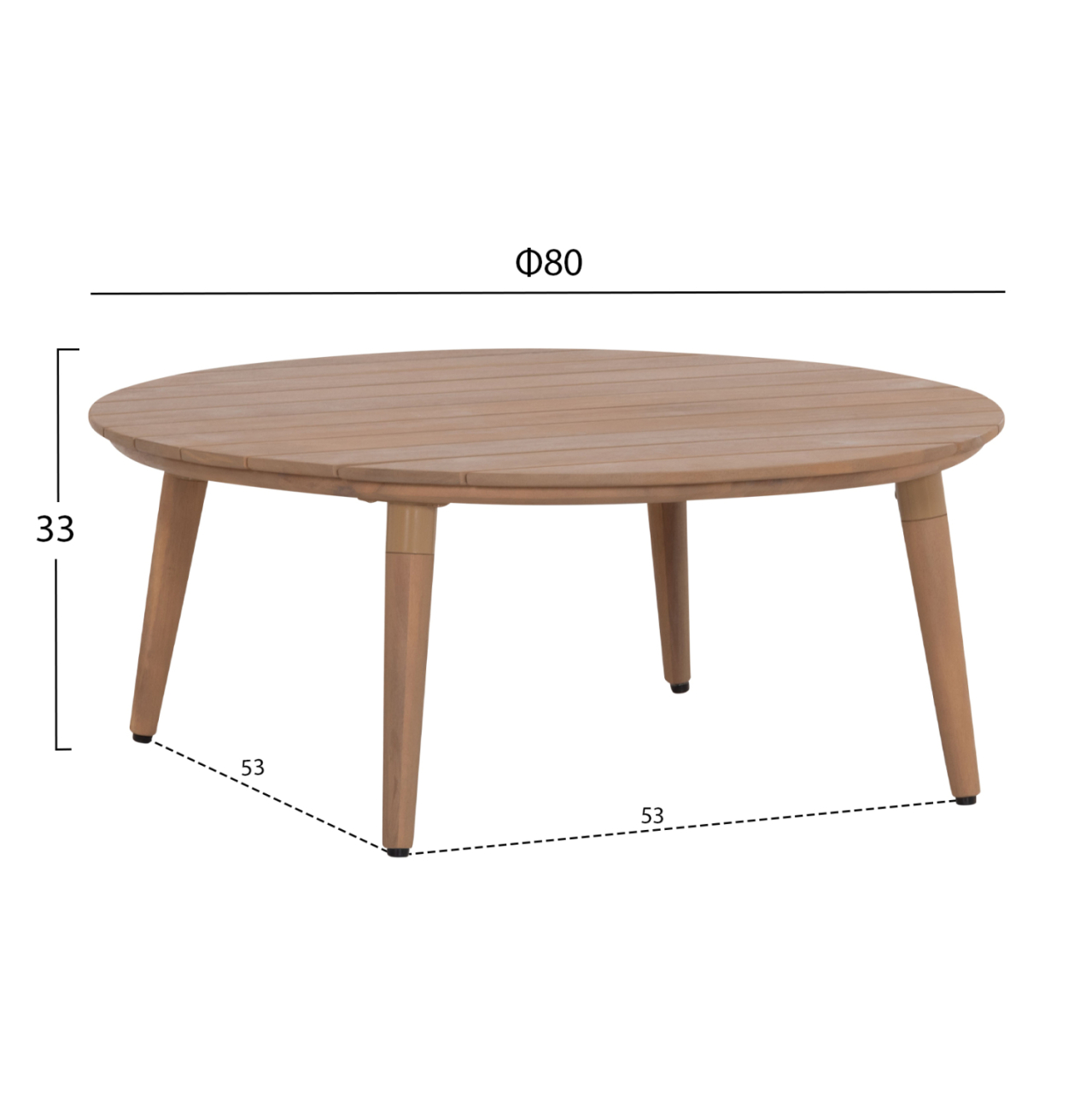 OUTDOOR LOUNGE SET 4PCS KANU HM6416 ACACIA WOOD-METAL FRAME-ROPE -- BEIGE [4]