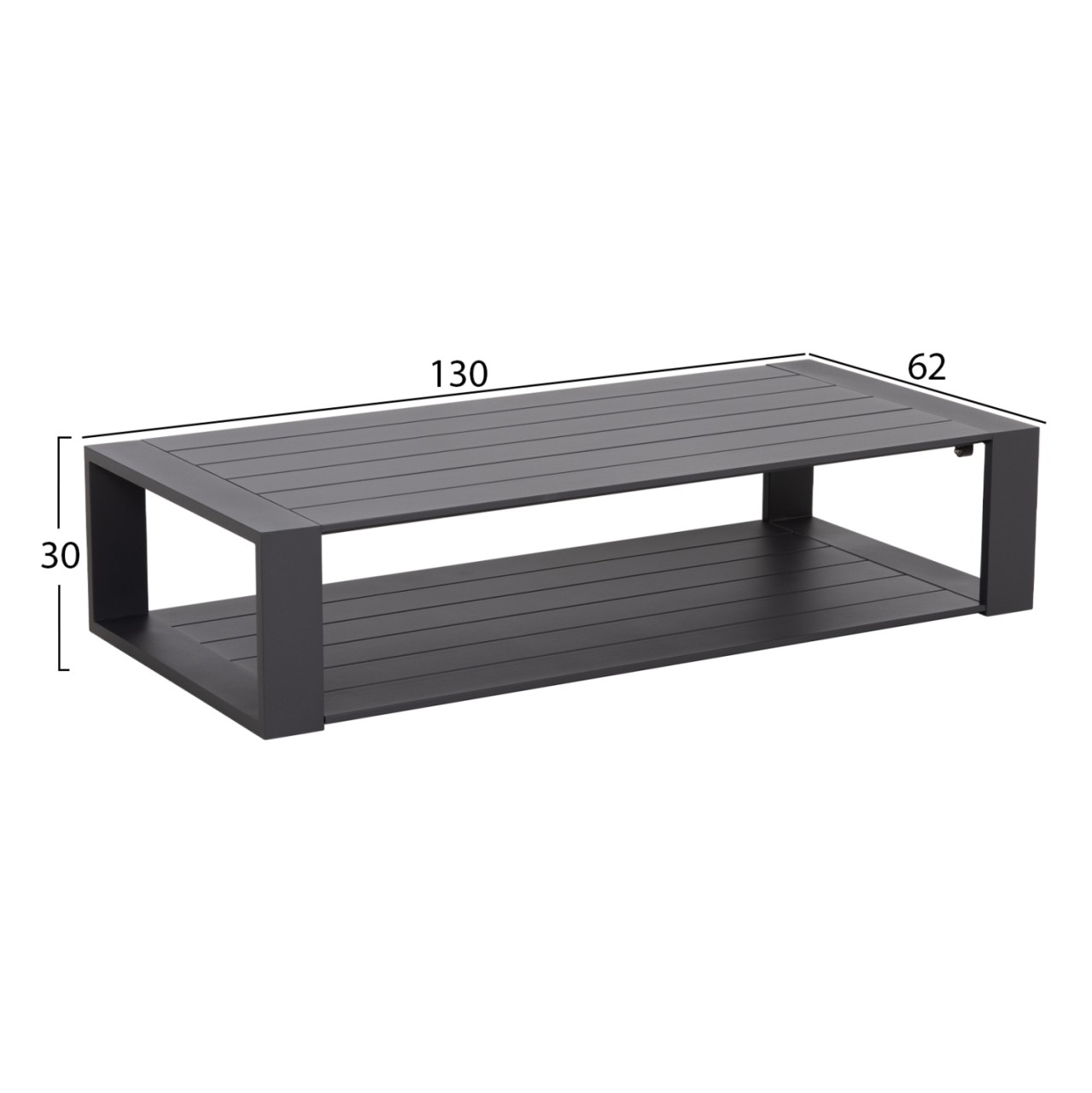 OUTDOOR LOUNGE SET 4PCS LAITH HM6551.01 ALUMINUM FRAMES and CUSHIONS IN GREY [4]