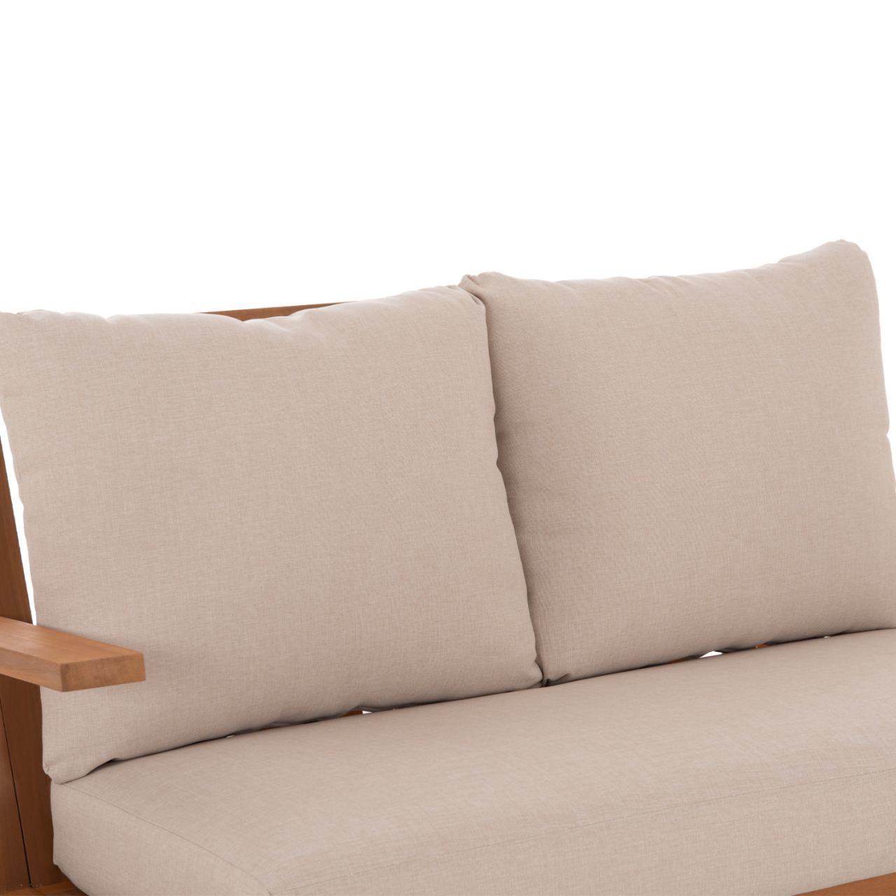 OUTDOOR LOUNGE SET 4PCS MIREX HM6521 ACACIA WOOD--POLYESTER CUSHIONS COVERS IN ECRU [8]