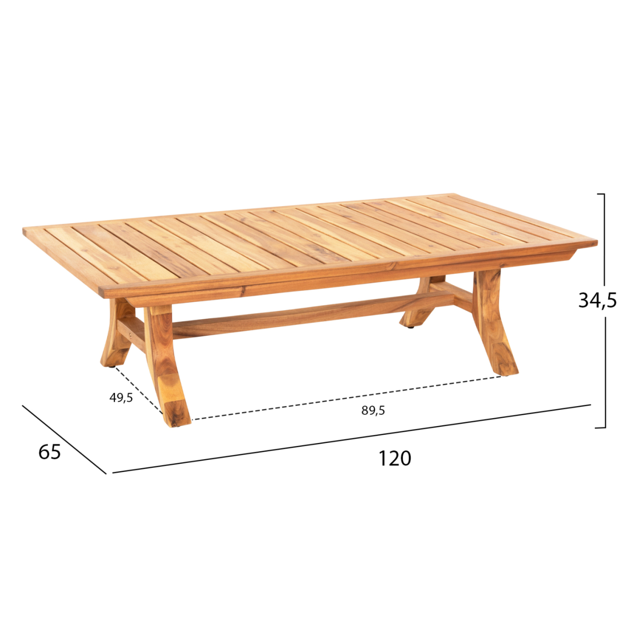 OUTDOOR LOUNGE SET 4PCS ROSSWELL HM6084.02 ACACIA WOOD-ROUND ROPE-BEIGE CUSHIONS [4]