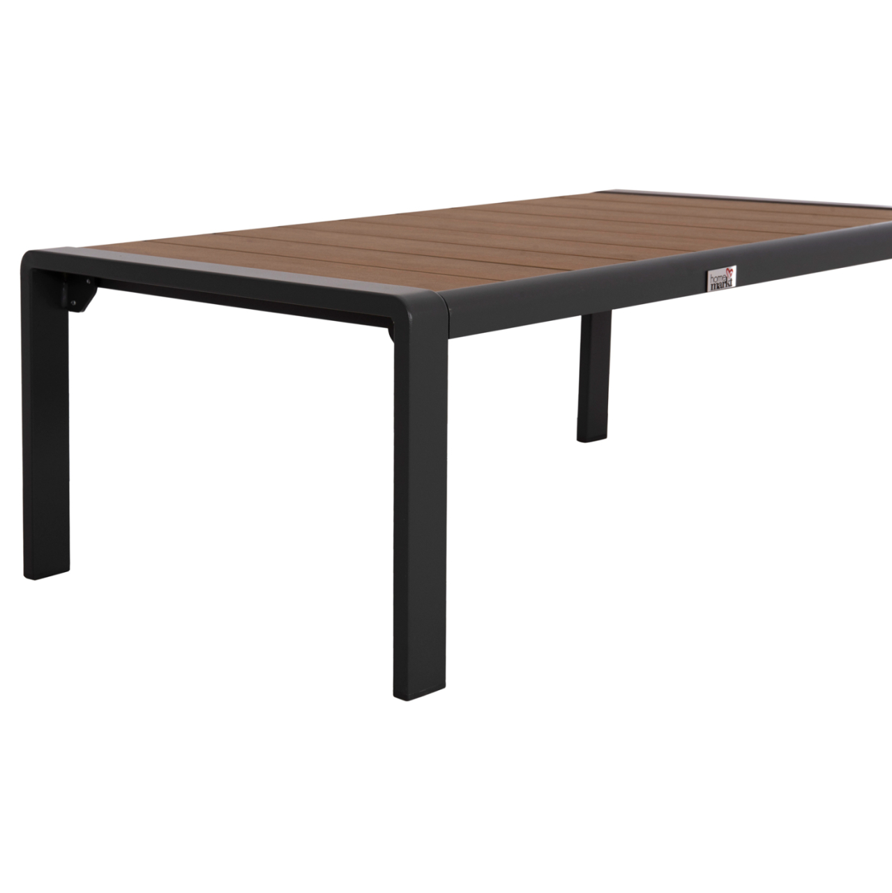 OUTDOOR LOUNGE SET 4PCS SAFIN HM6278.03 ALUMINUM and OLEFIN FABRIC IN DARK GREY--POLYWOOD [8]