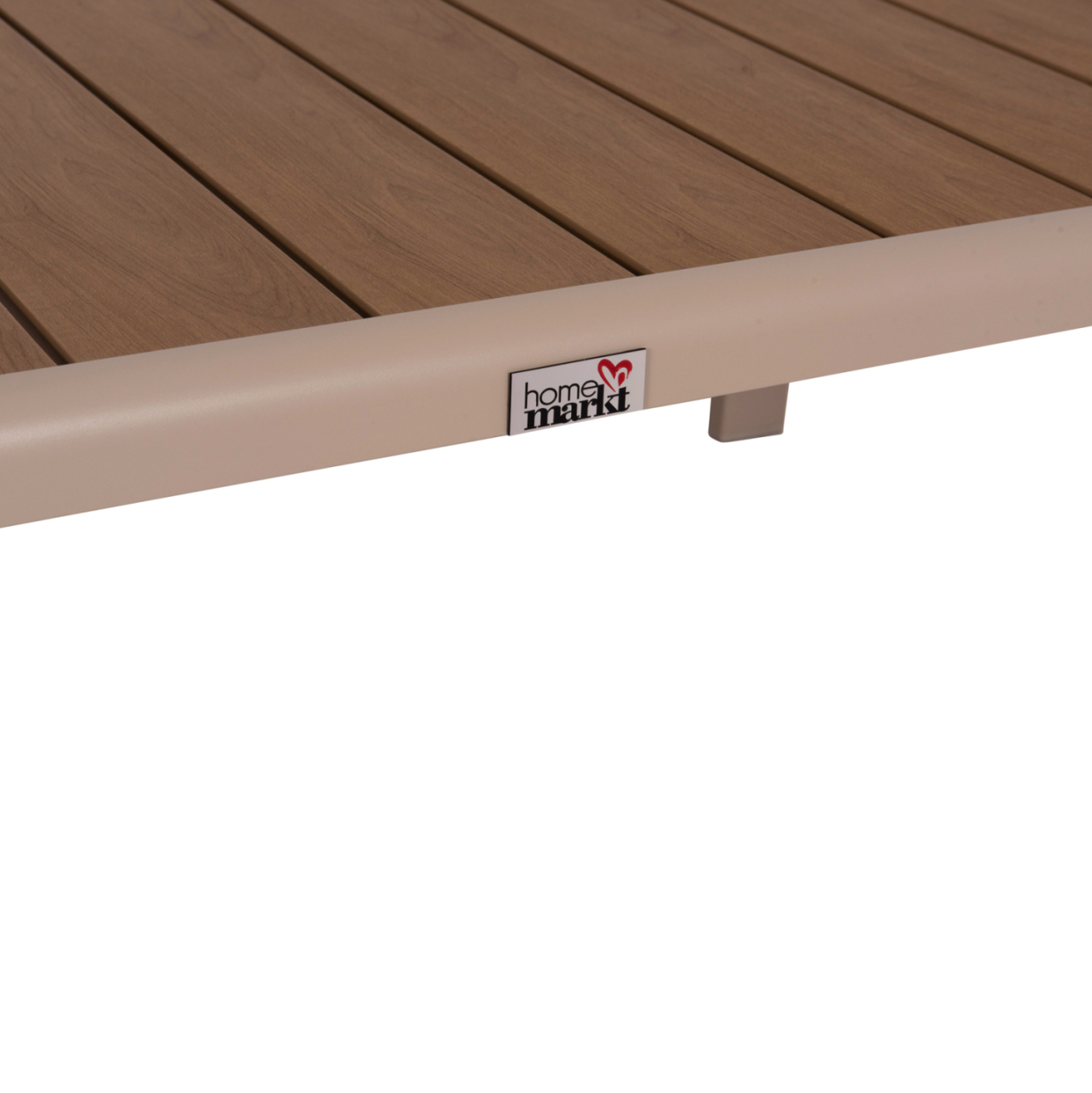OUTDOOR LOUNGE SET 4PCS SAFIN HM6278.04 ALUMINUM IN CAPPUCCINO--POLYWOOD--OLEFIN FABRIC IN BEIGE [9]