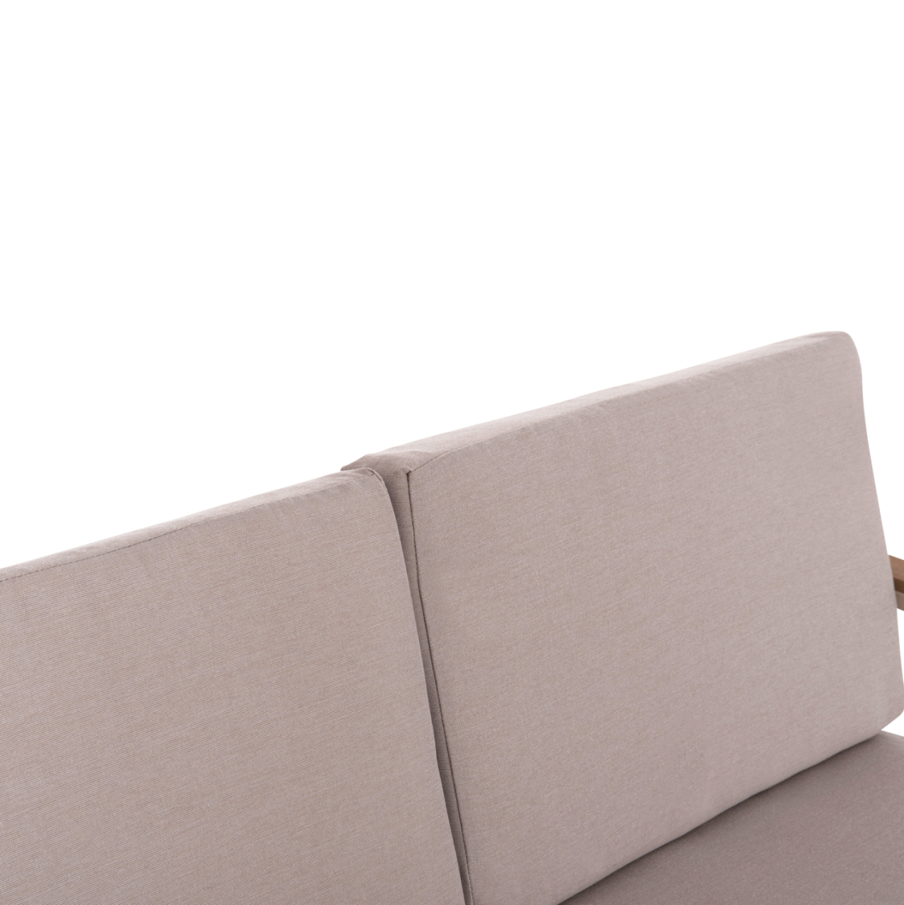 OUTDOOR LOUNGE SET 4PCS SAFIN HM6278.04 ALUMINUM IN CAPPUCCINO--POLYWOOD--OLEFIN FABRIC IN BEIGE [7]