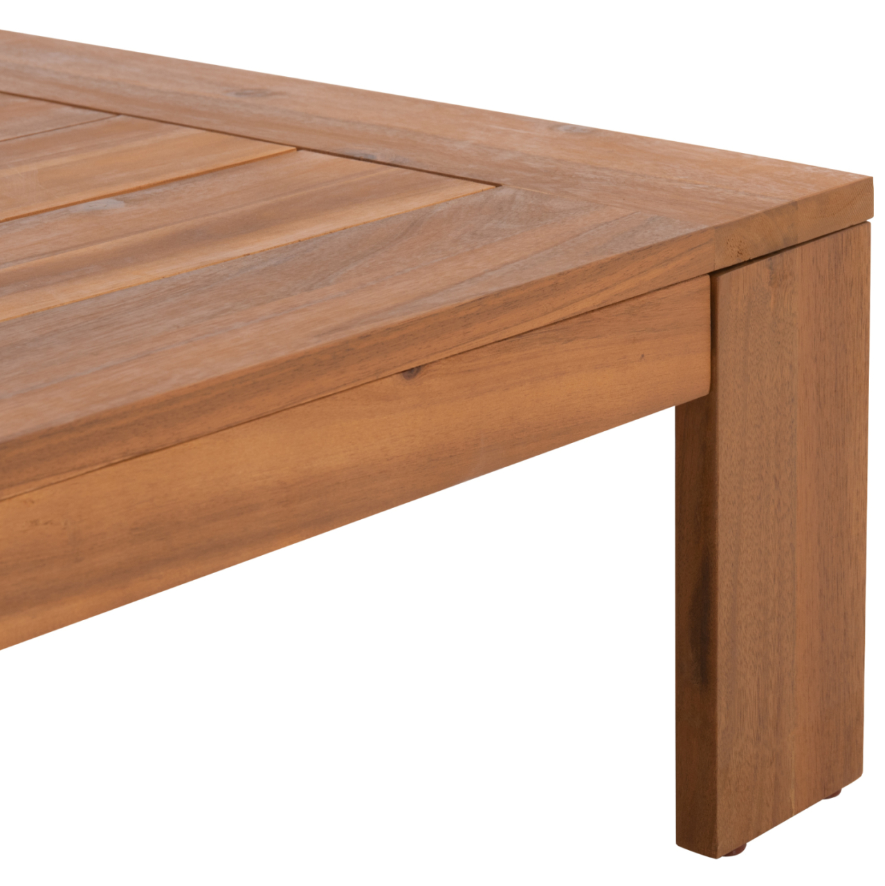 OUTDOOR LOUNGE SET 4PCS SOLARA HM6514 ACACIA WOOD--POLYESTER CUSHIONS COVERS IN ECRU [10]