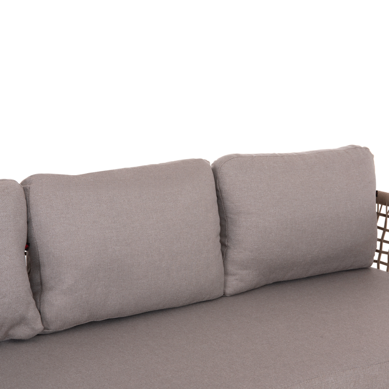 OUTDOOR LOUNGE SET 4PCS SONDRA HM6251.02 ALUMINUM and ROPE IN CAPPUCCINO--CUSHIONS IN BEIGE [7]