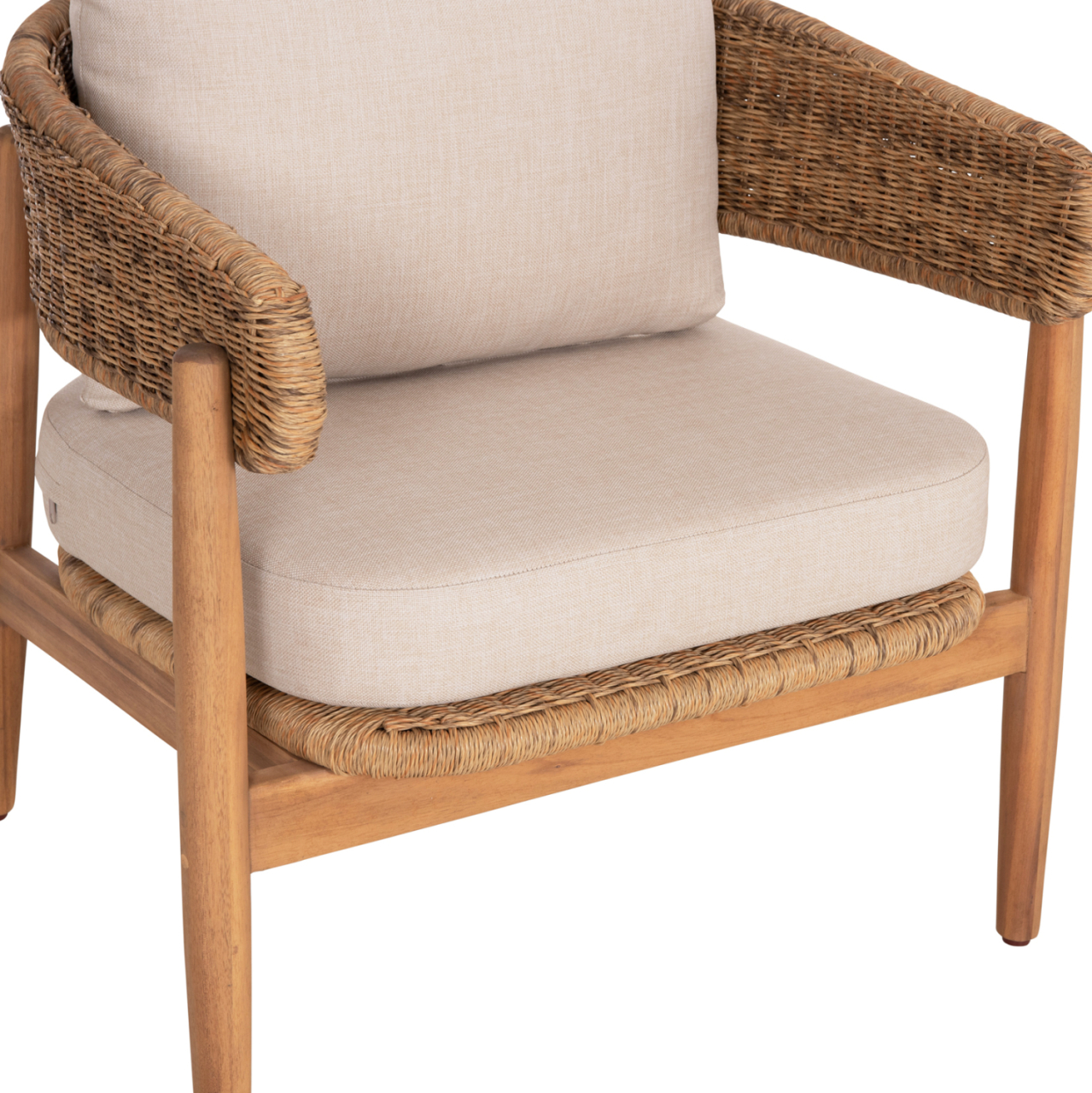 OUTDOOR LOUNGE SET 4PCS TERRA HM6449 ACACIA WOOD-ROPE--CUSHIONS IN BEIGE [9]
