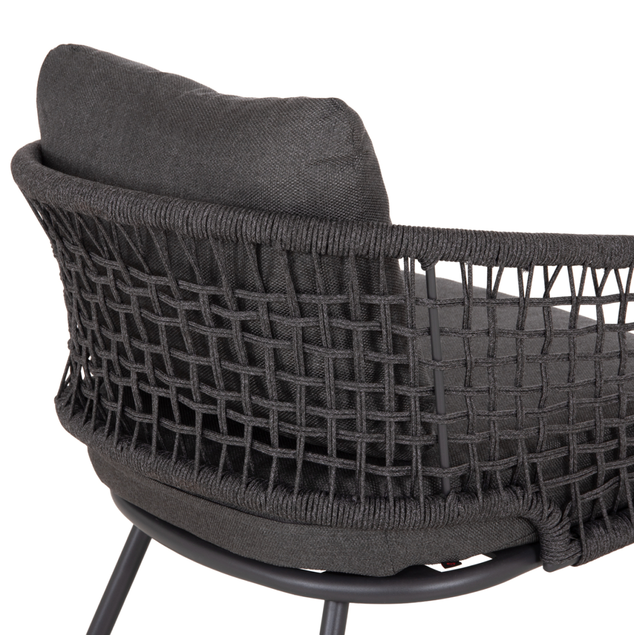 OUTDOOR LOUNGE SET 5-SEAT ELOWEN HM6508.01 ALUMINUM-ROPE-CUSHIONS---GREY [10]