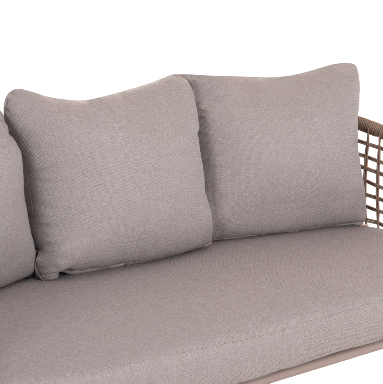 OUTDOOR LOUNGE SET 5-SEAT ELOWEN HM6508.02 ALUMINUM-ROPE IN BEIGE--CUSHIONS IN GREY [7]
