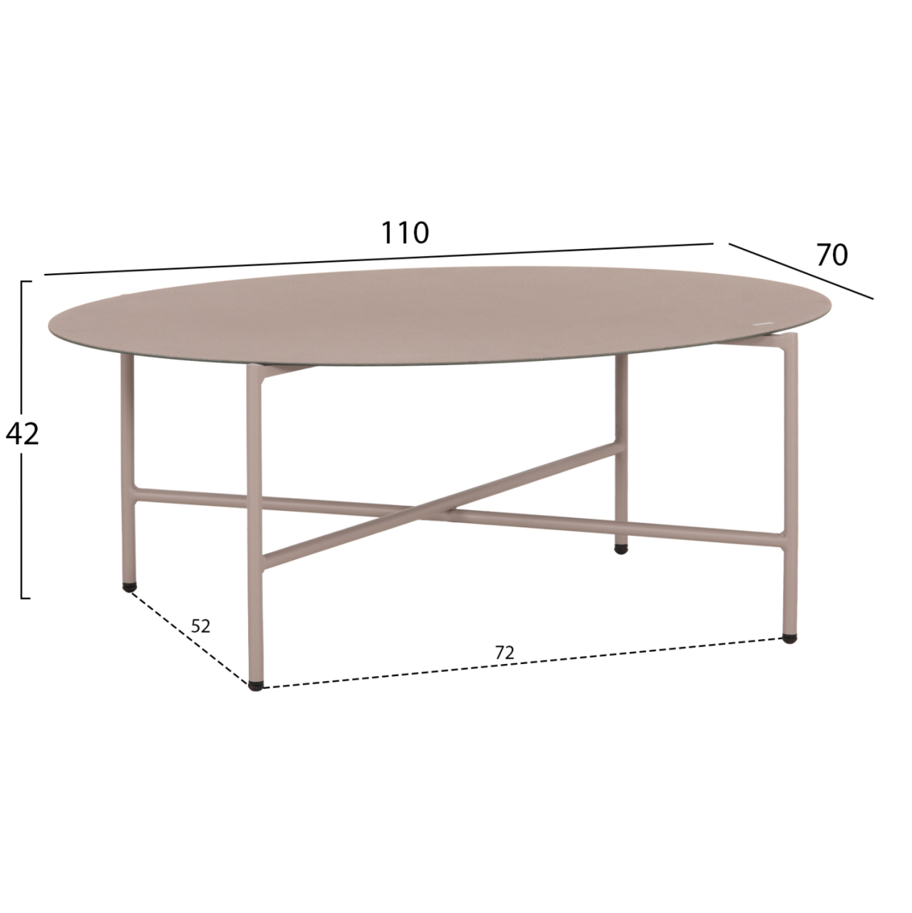 OUTDOOR LOUNGE SET 5-SEAT ELOWEN HM6508.02 ALUMINUM-ROPE IN BEIGE--CUSHIONS IN GREY [4]