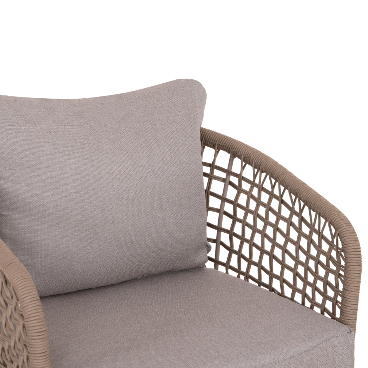 OUTDOOR LOUNGE SET 5-SEAT ELOWEN HM6508.02 ALUMINUM-ROPE IN BEIGE--CUSHIONS IN GREY [8]