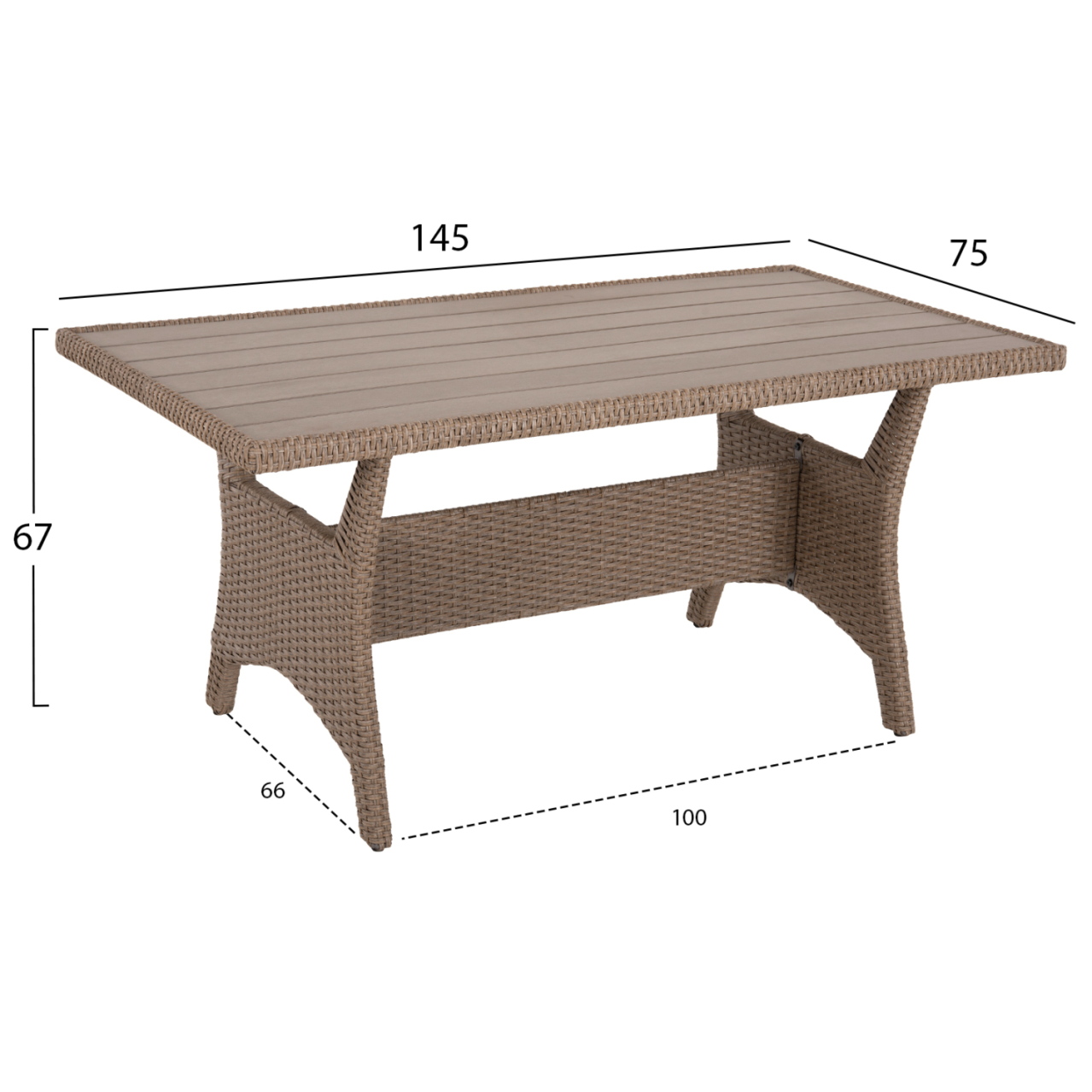OUTDOOR LOUNGE SET CORNER SOFA and TABLE CARSON HM6078.02 MOCHA SYNTHETIC RATTAN-CUSHIONS-PS WOOD [3]