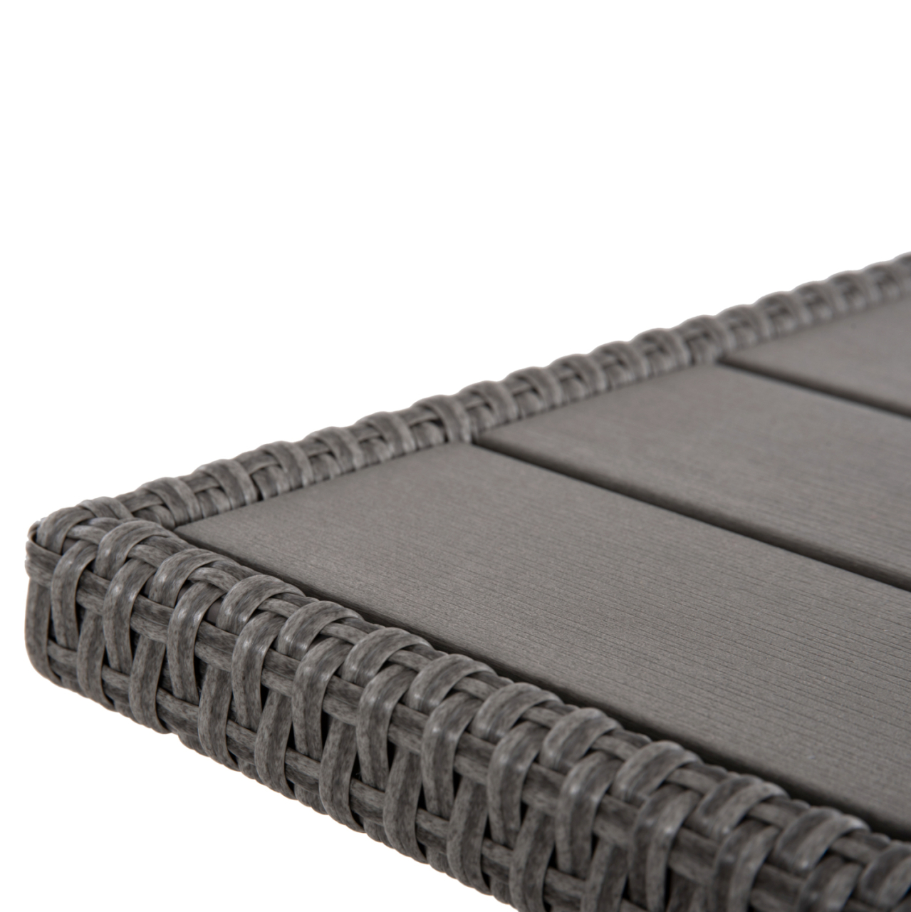 OUTDOOR LOUNGE SET CORNER SOFAandTABLE CARSON HM6078.01 GREY SYNTHETIC RATTAN-CUSHIONS-PS WOOD [5]