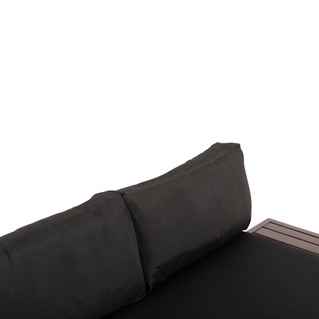 OUTDOOR LOUNGE SET DEX 3PCS POLYMORPHIC HM6090 ALUMINUM IN ANTHRACITE and BROWN-BLACK CUSHIONS [8]