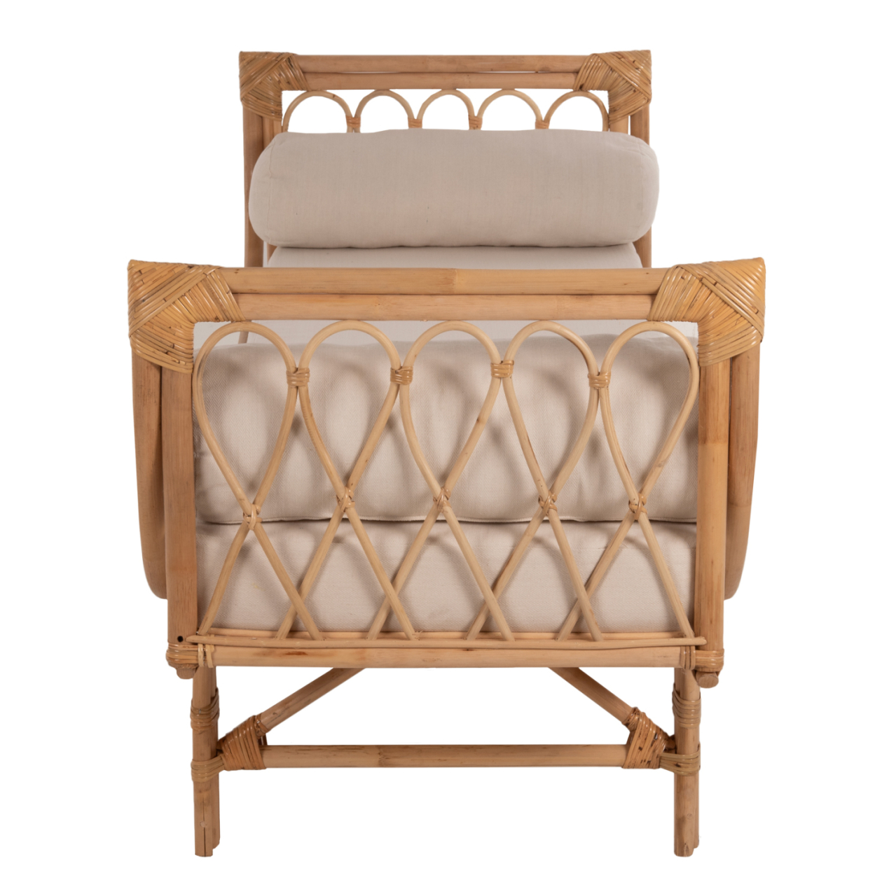 OUTDOOR LOUNGE SOFA CHARMELLA HM9659 NATURAL RATTAN-BEIGE CUSHIONS 187x69x76Hcm. [4]