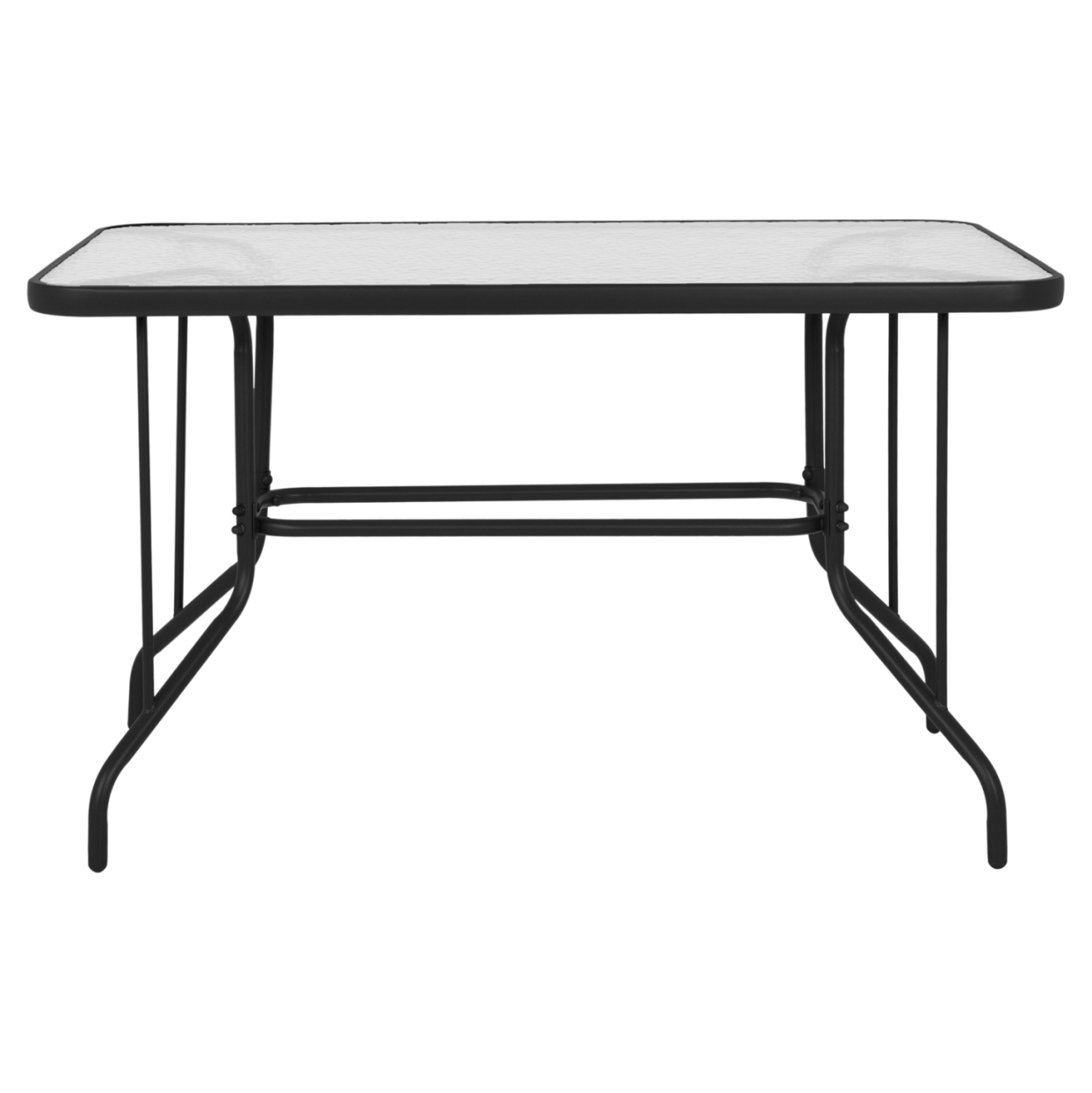 OUTDOOR METALLIC TABLE ADAM HM5679.01 GREY WITH REINFORCED GLASS TOP 120Χ70Χ71Hcm. [3]