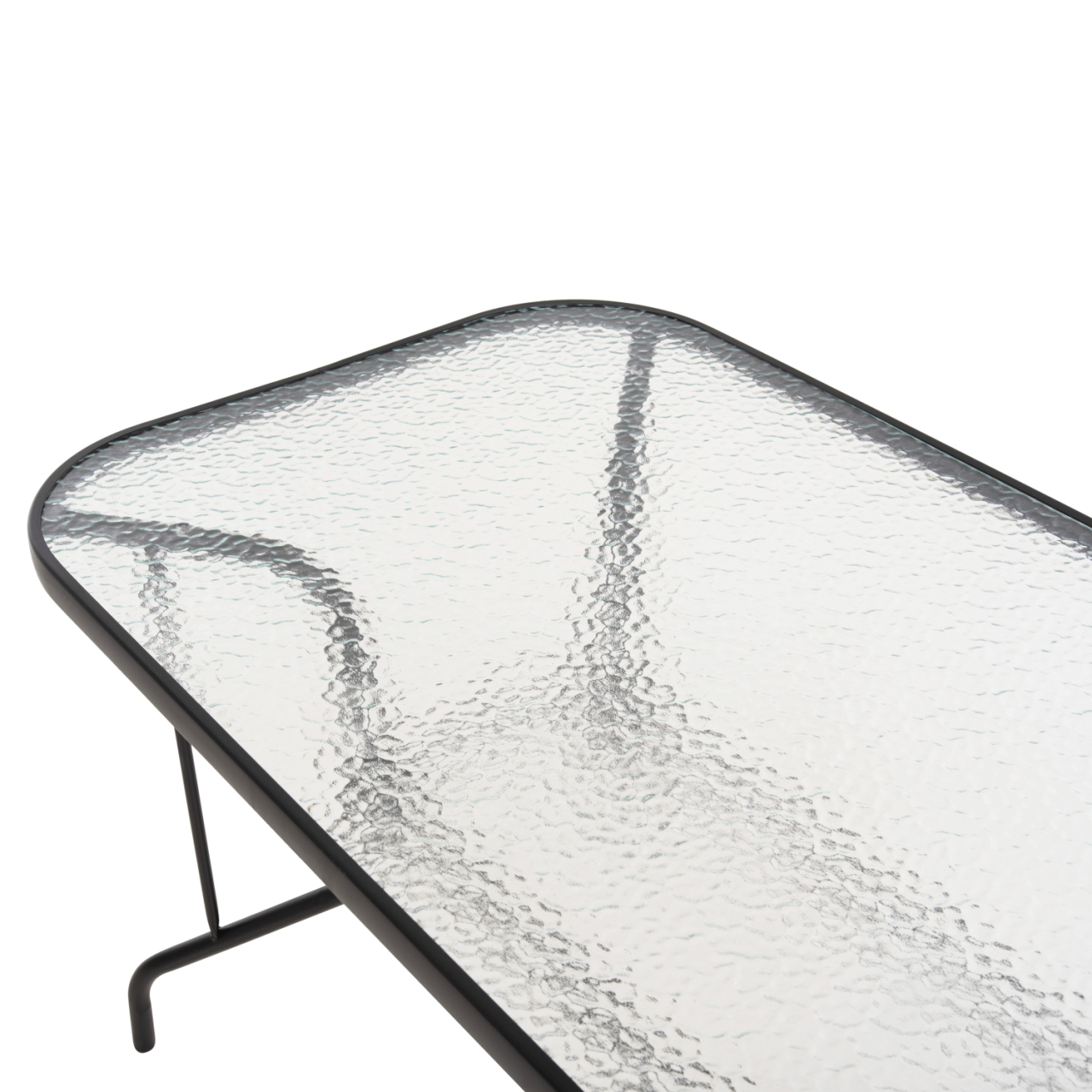 OUTDOOR METALLIC TABLE ADAM HM5679.03 BLACK WITH REINFORCED GLASS TOP 120Χ70Χ70Hcm. [5]