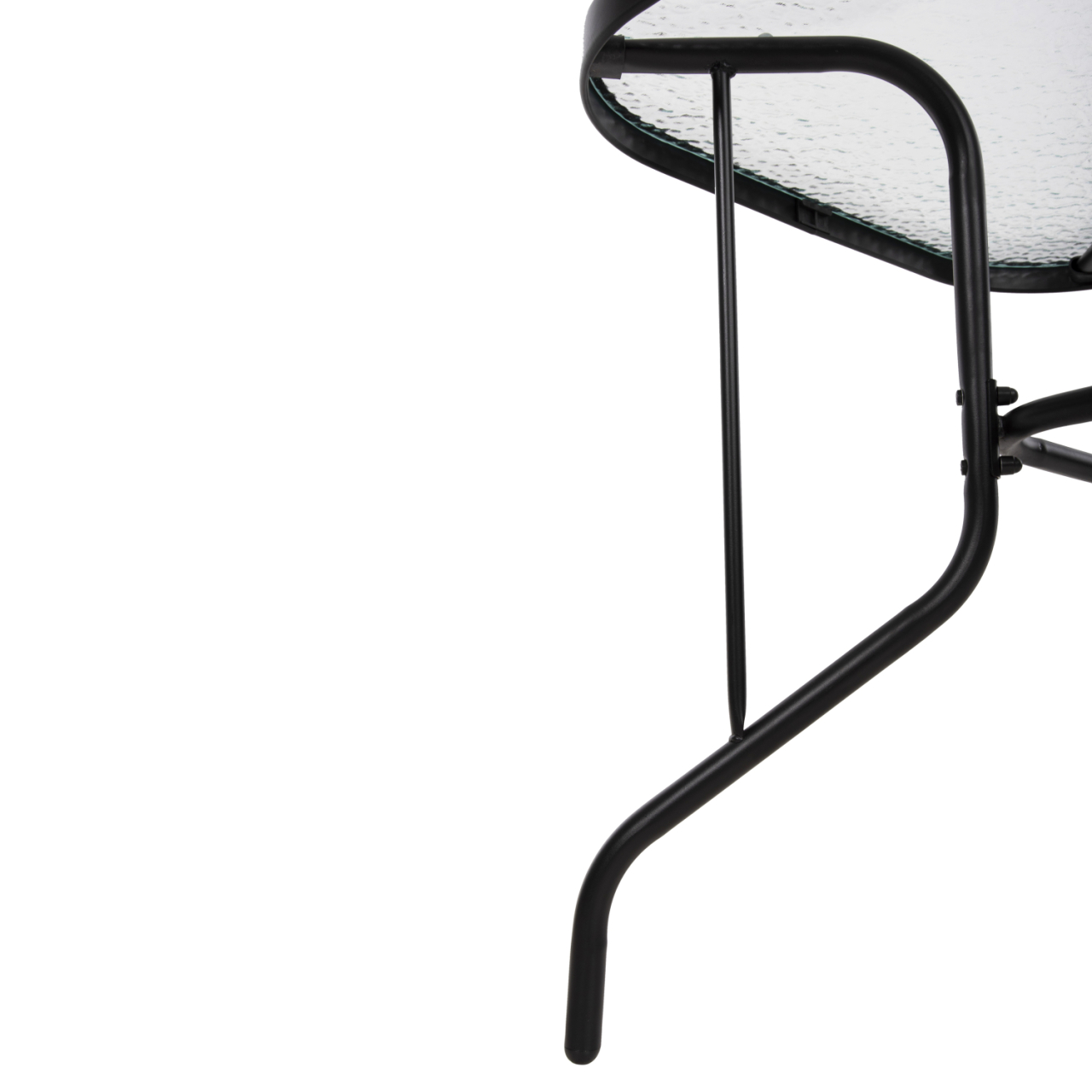 OUTDOOR METALLIC TABLE ADAM HM5679.03 BLACK WITH REINFORCED GLASS TOP 120Χ70Χ70Hcm. [8]