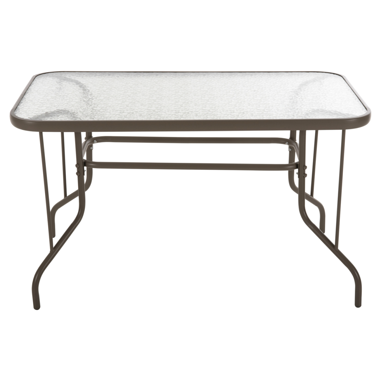 OUTDOOR METALLIC TABLE ADAM HM5679.04 CHAMPAGNE COLOR WITH REINFORCED GLASS TOP 120Χ70Χ71Hcm. [3]