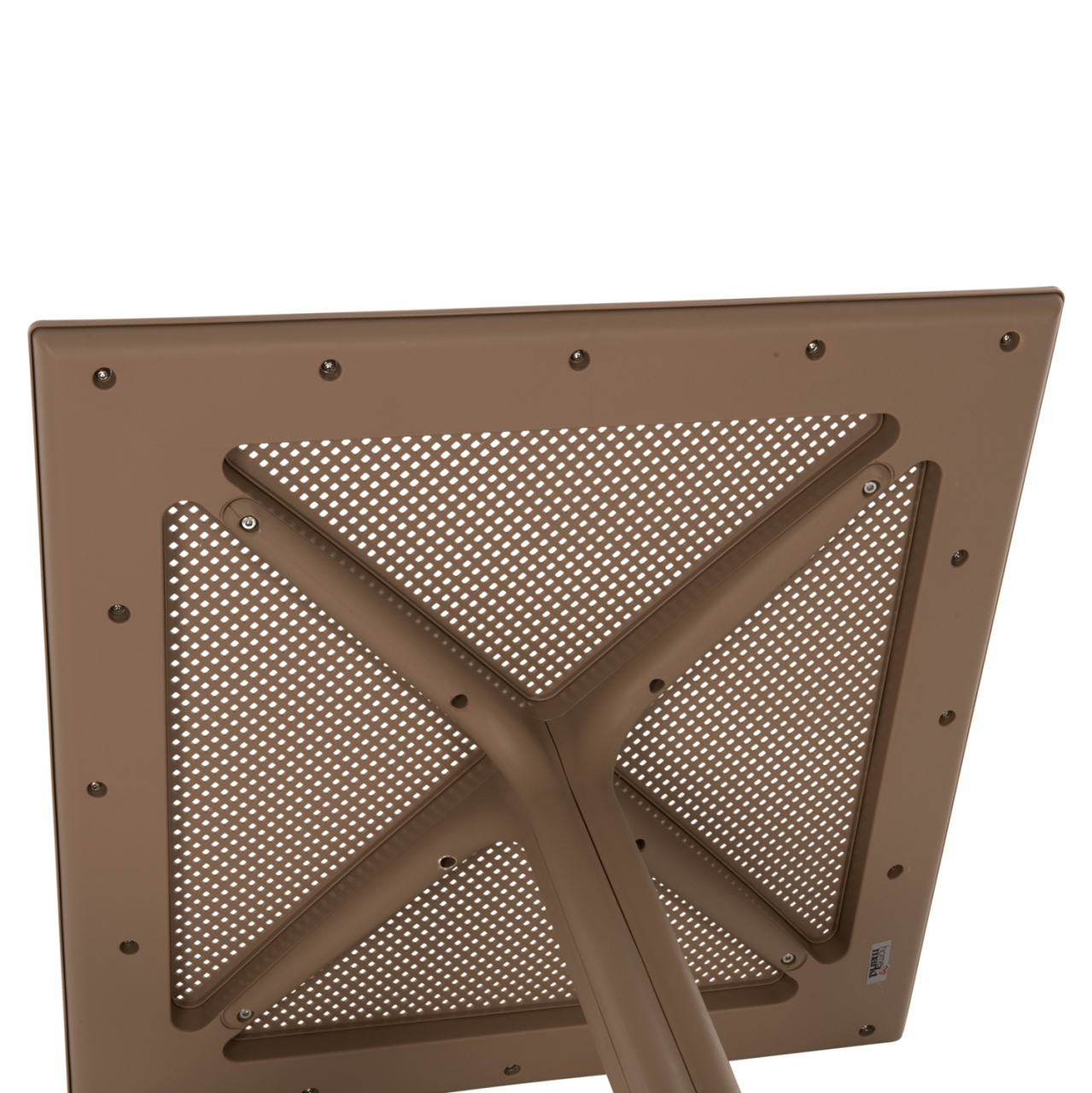 OUTDOOR POLYPROPYLENE SQUARE TABLE LUNAR HM5930.14 CAPPUCCINO 80x80x75Hcm. [9]
