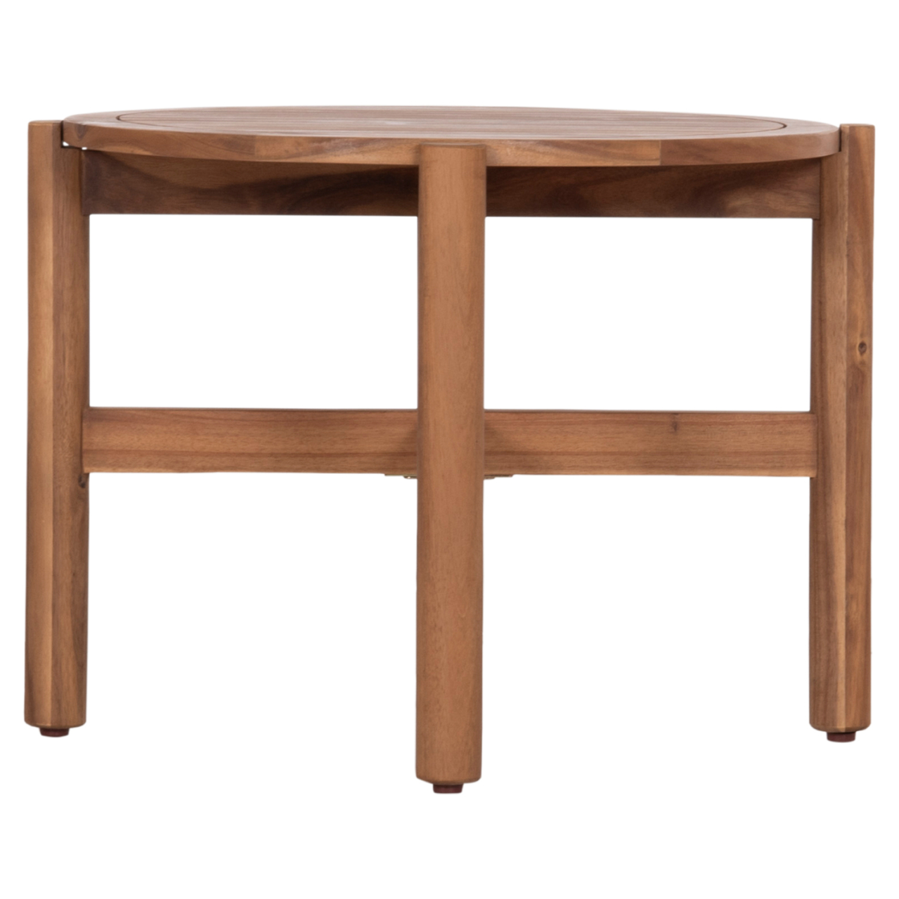OUTDOOR ROUND COFFEE TABLE SANJI HM6222 ACACIA WOOD IN NATURAL COLOR Φ66x48.5Hcm [3]