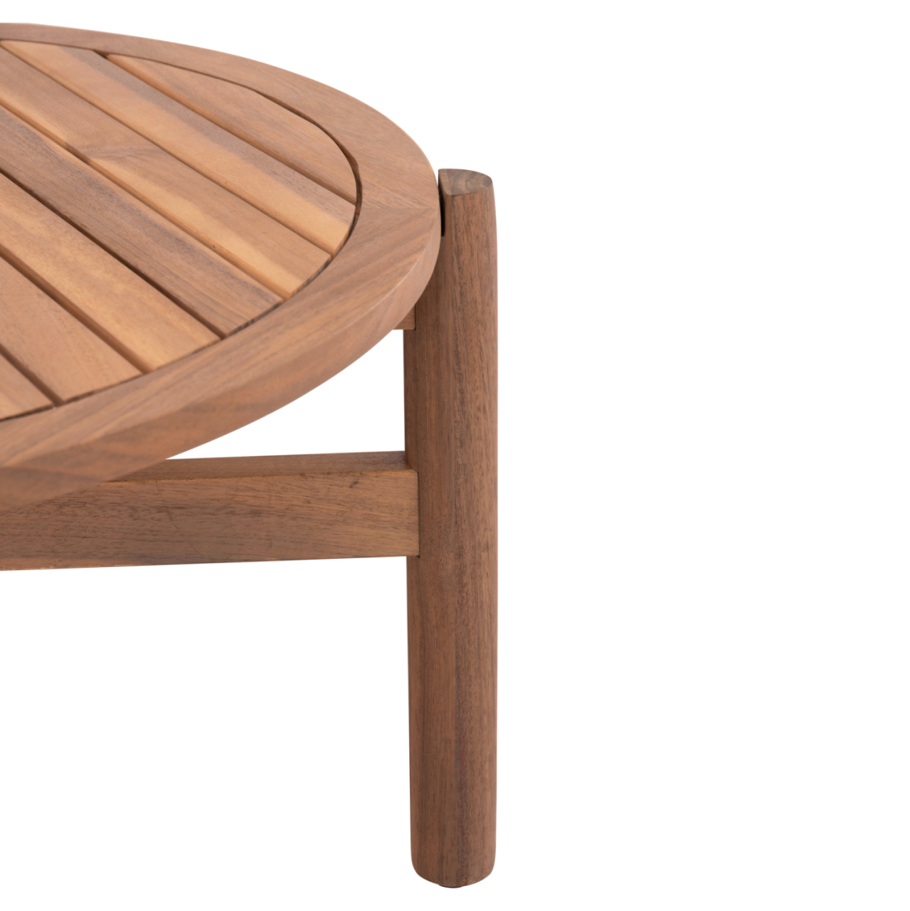 OUTDOOR ROUND COFFEE TABLE SANJI HM6228 ACACIA WOOD IN NATURAL COLOR Φ86x41,5Hcm [7]
