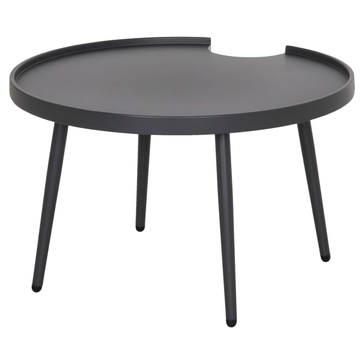 OUTDOOR ROUND COFFEE TABLE TEROC HM6434.01 ALUMINUM IN GREY Φ70x44Hcm [6]